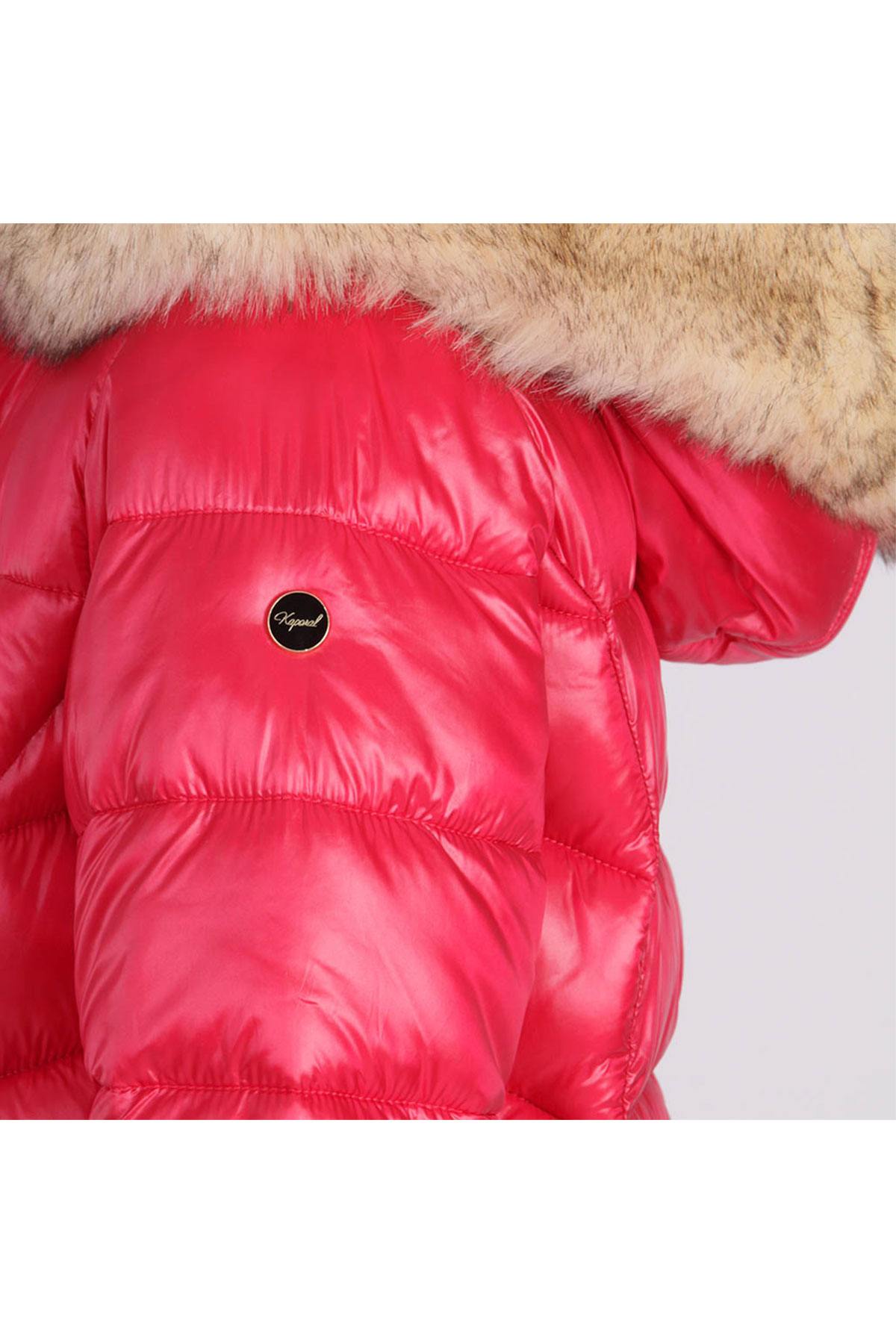 Women's red down jacket - Image n°5