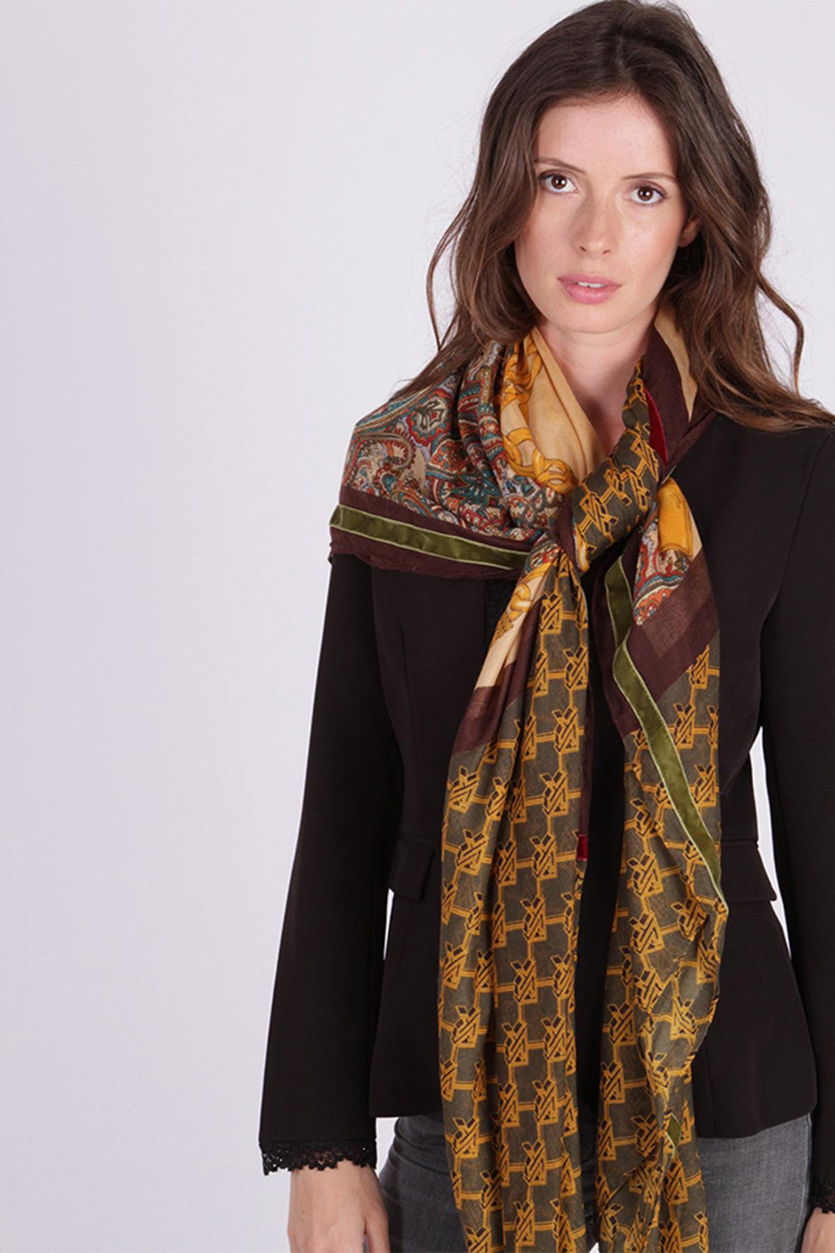 Women's printed scarf - Image n°5