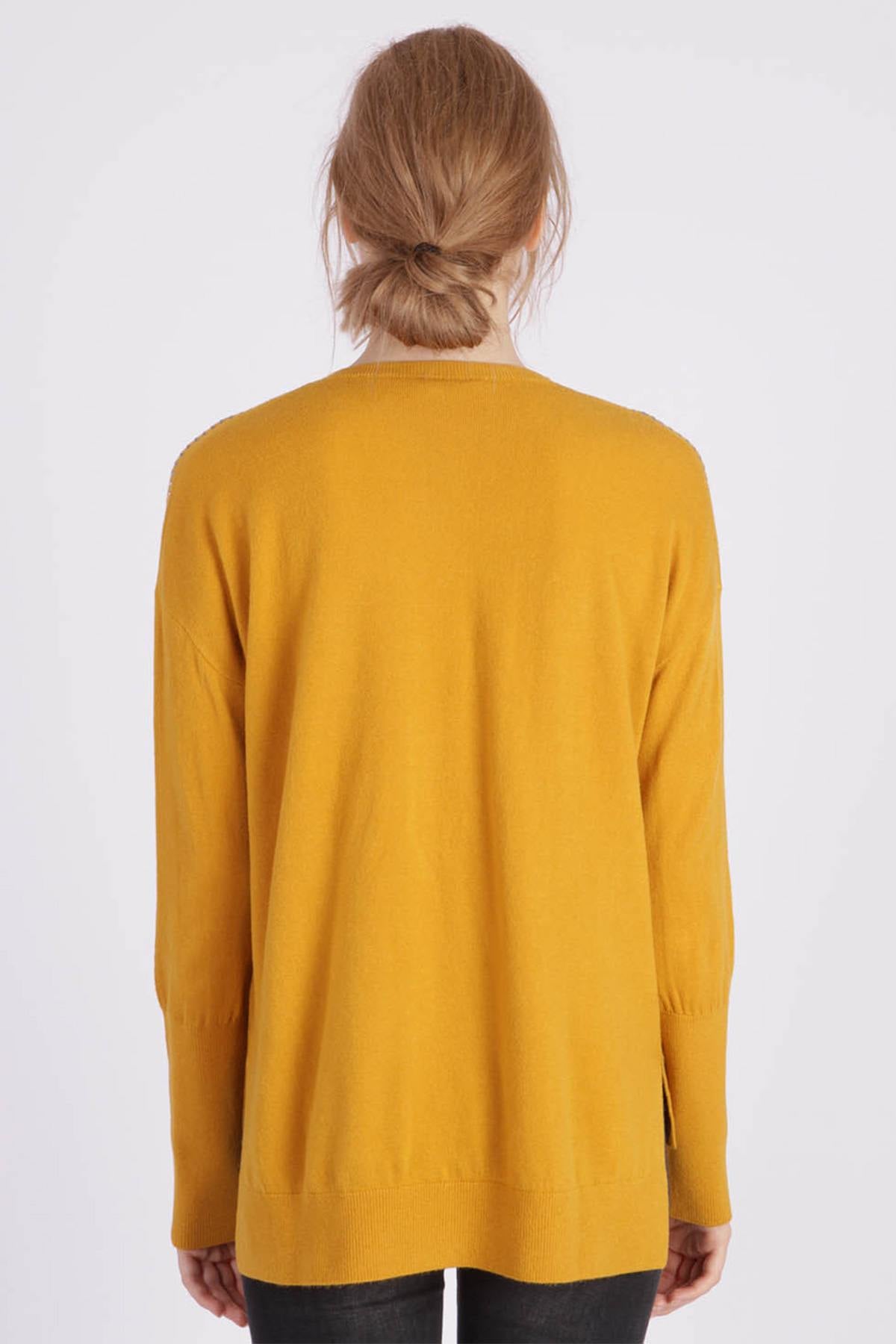 Loose cut yellow sweater - Image n°3