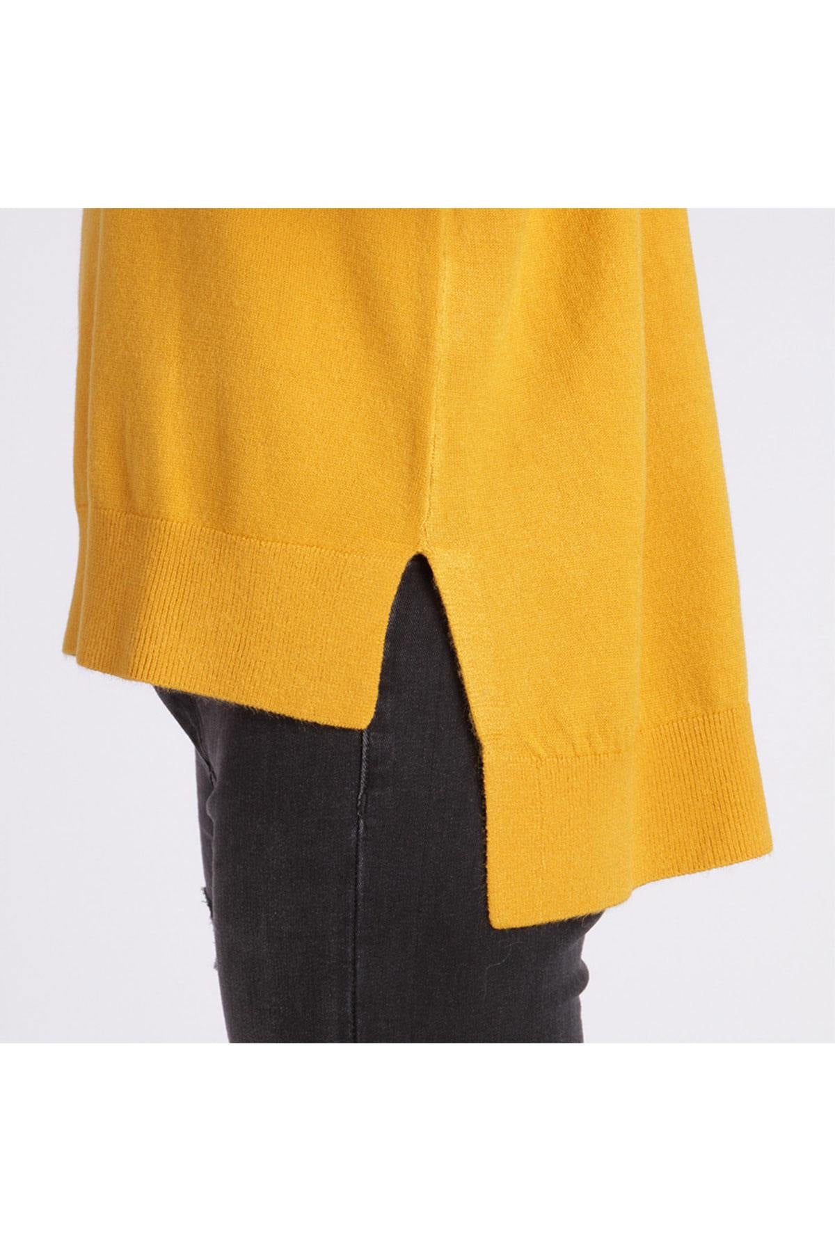 Loose cut yellow sweater - Image n°5