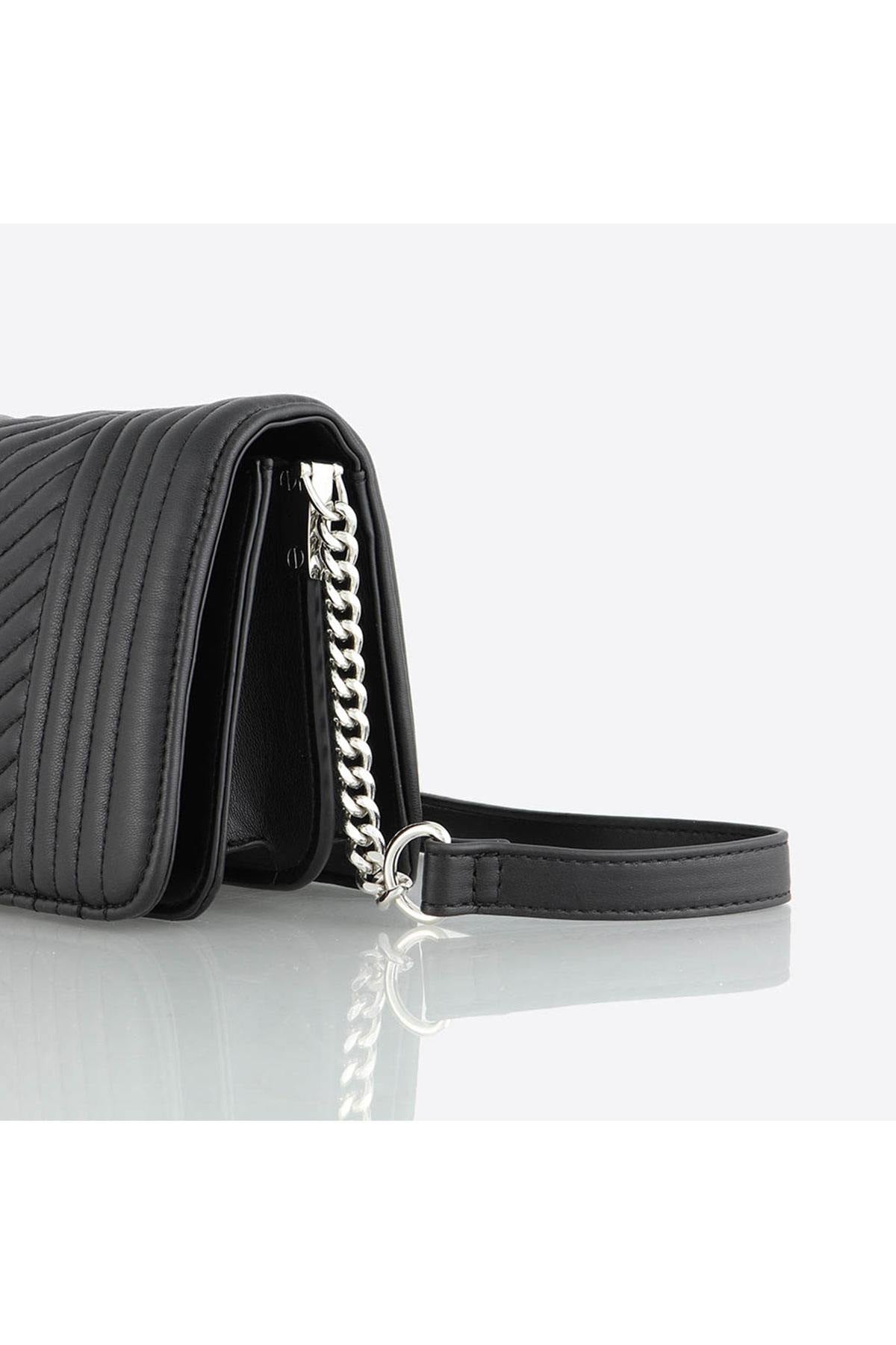 Black adjustable shoulder bag - Image n°3