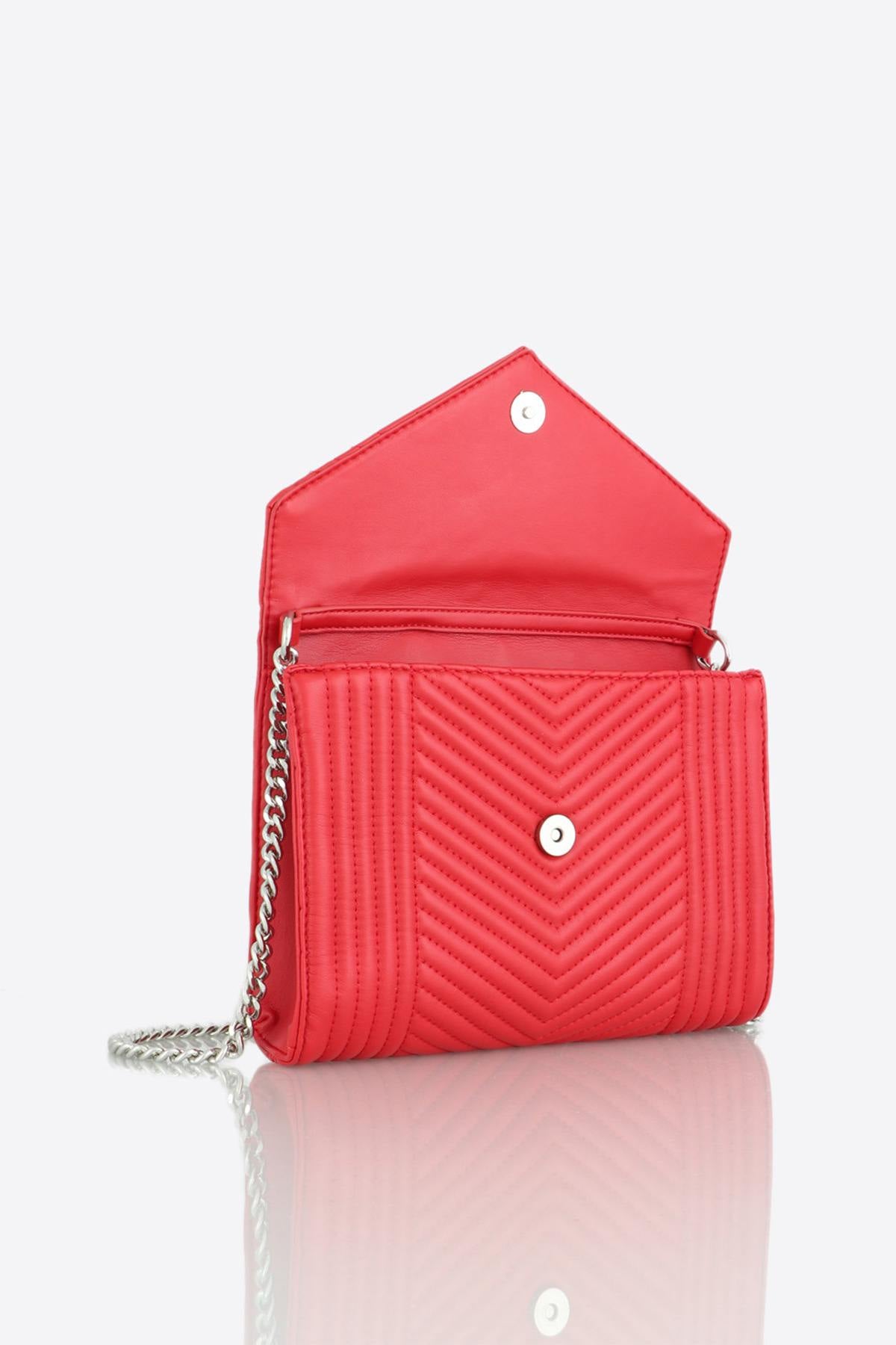  Women's red shoulder bag - Image n°2