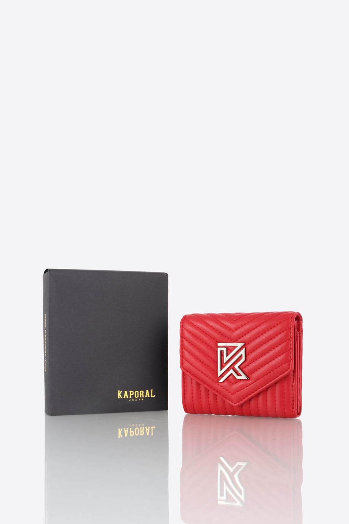 Women's red wallet - Image n°1