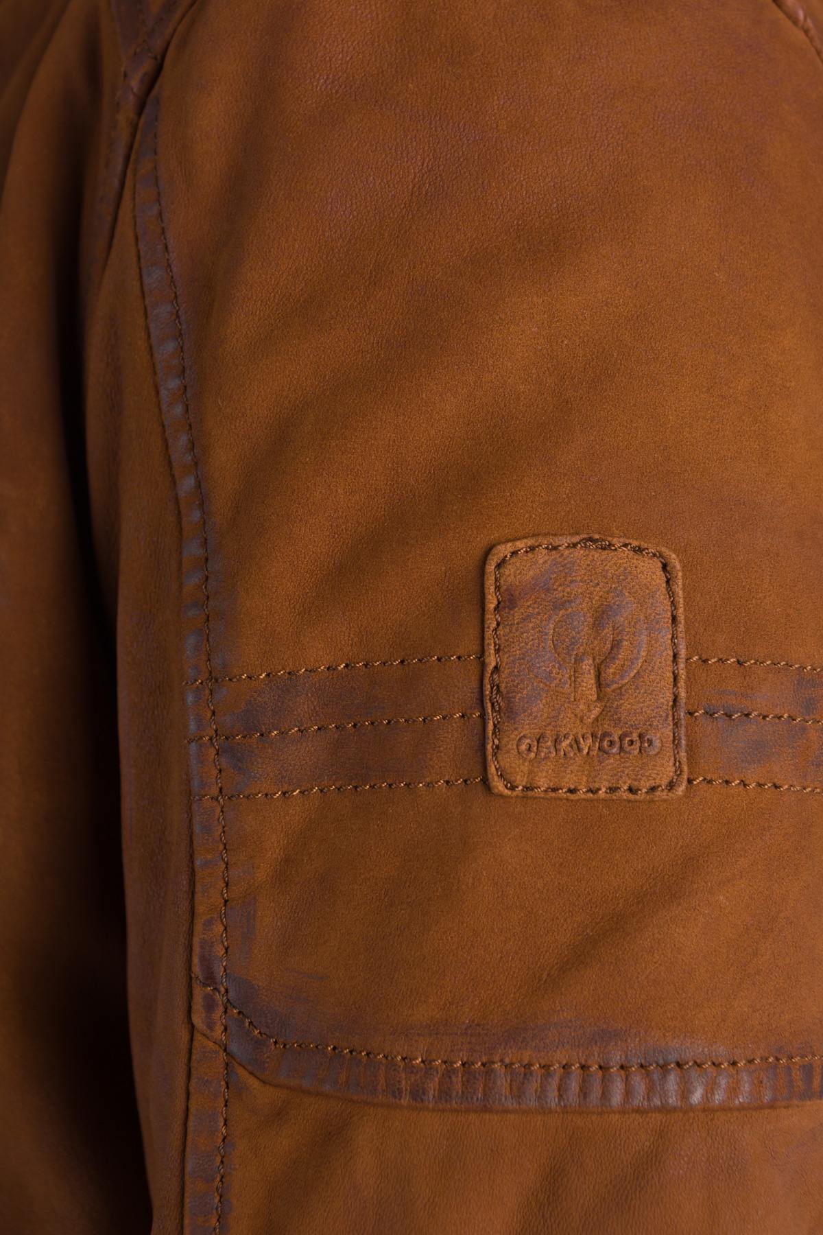 Nubuck sheepskin leather jacket - Image n°8