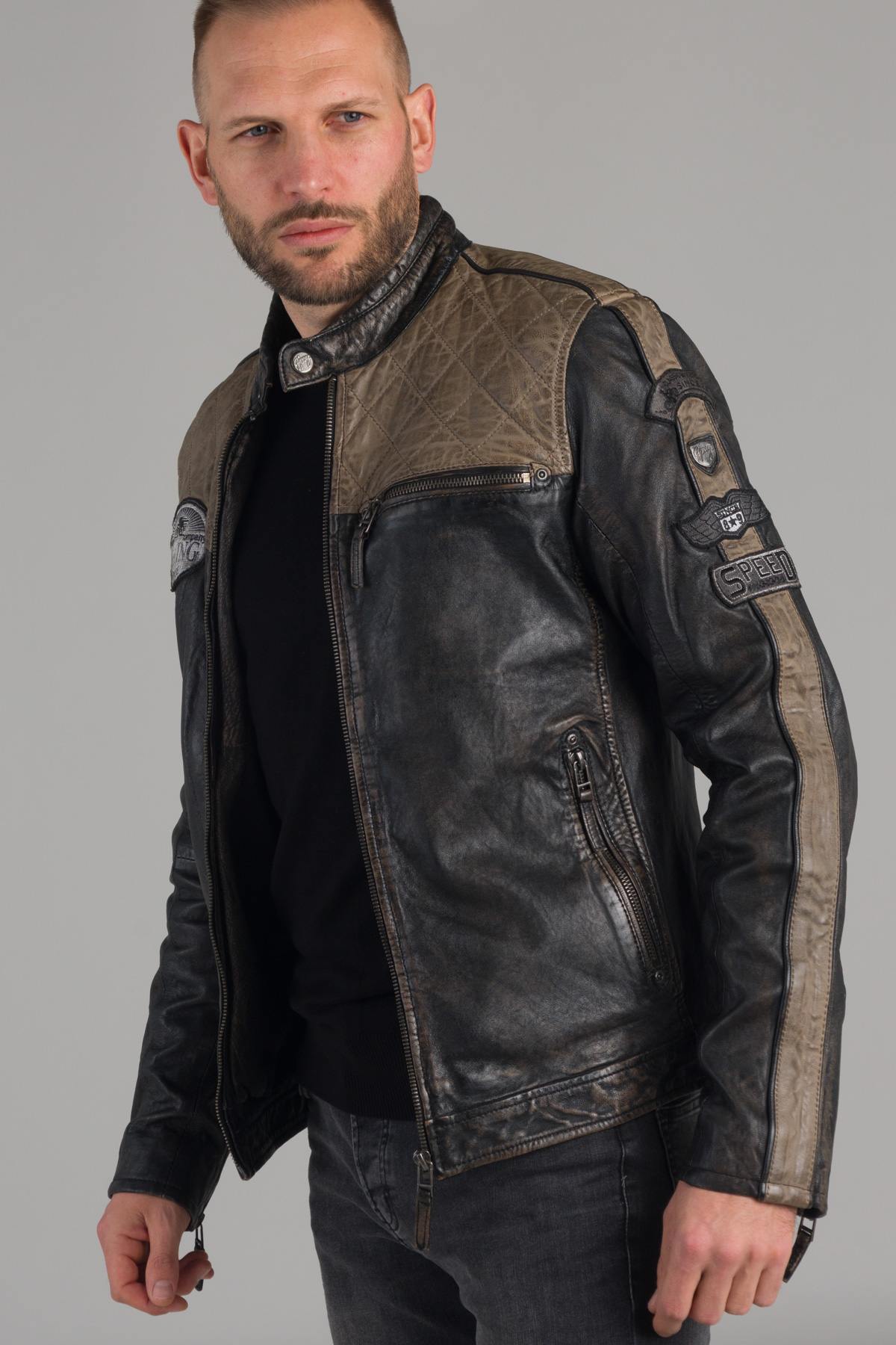 Distressed biker jacket - Image n°3