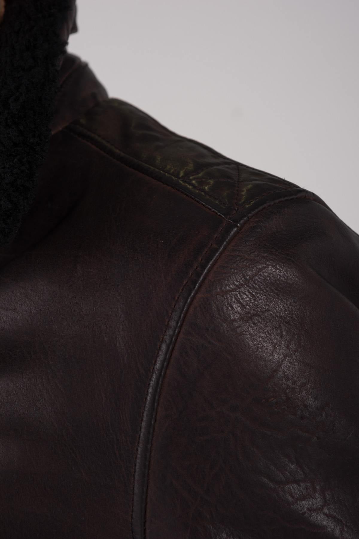 Brown pilot jacket - Image n°8