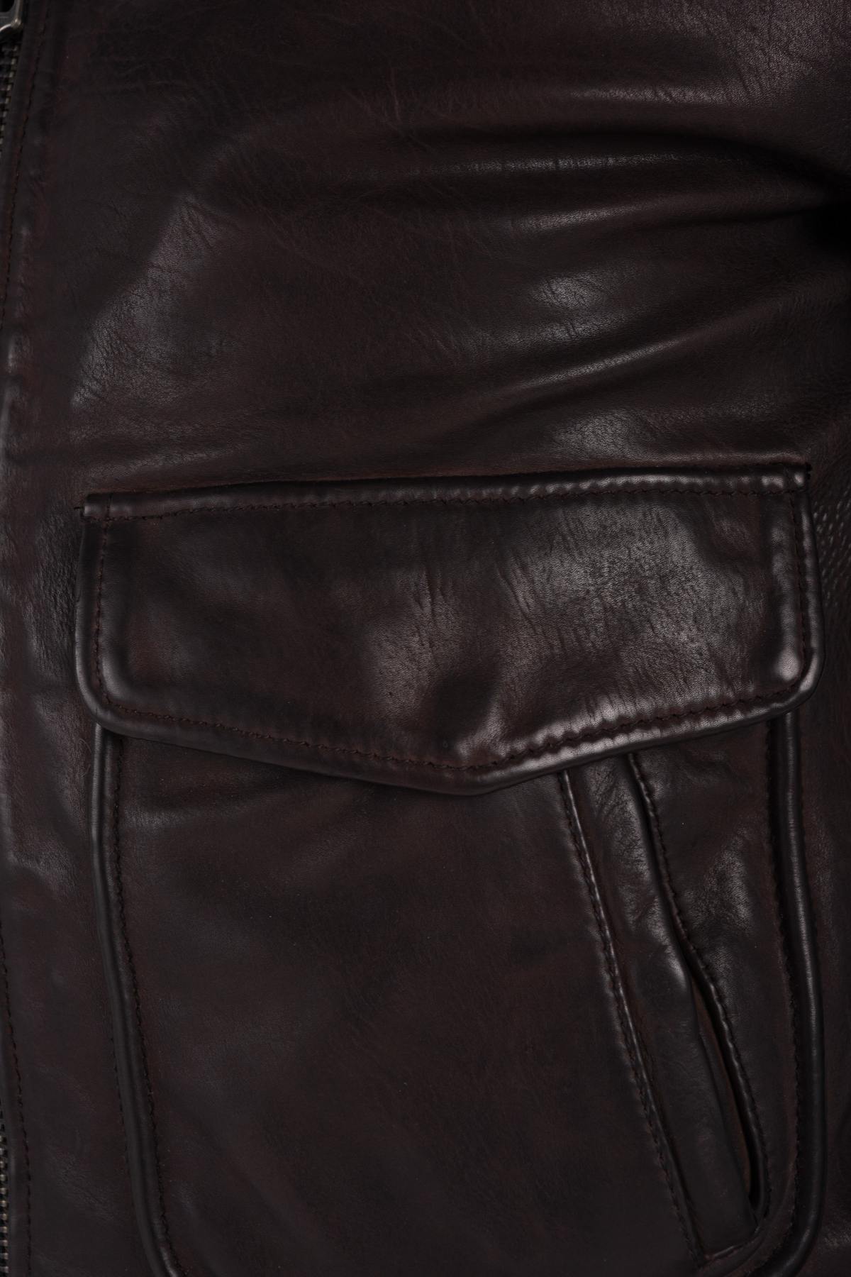 Brown pilot jacket - Image n°9