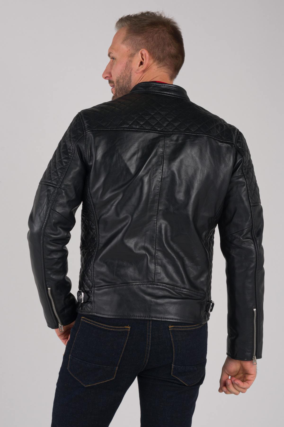 Quilted leather jacket - Image n°4