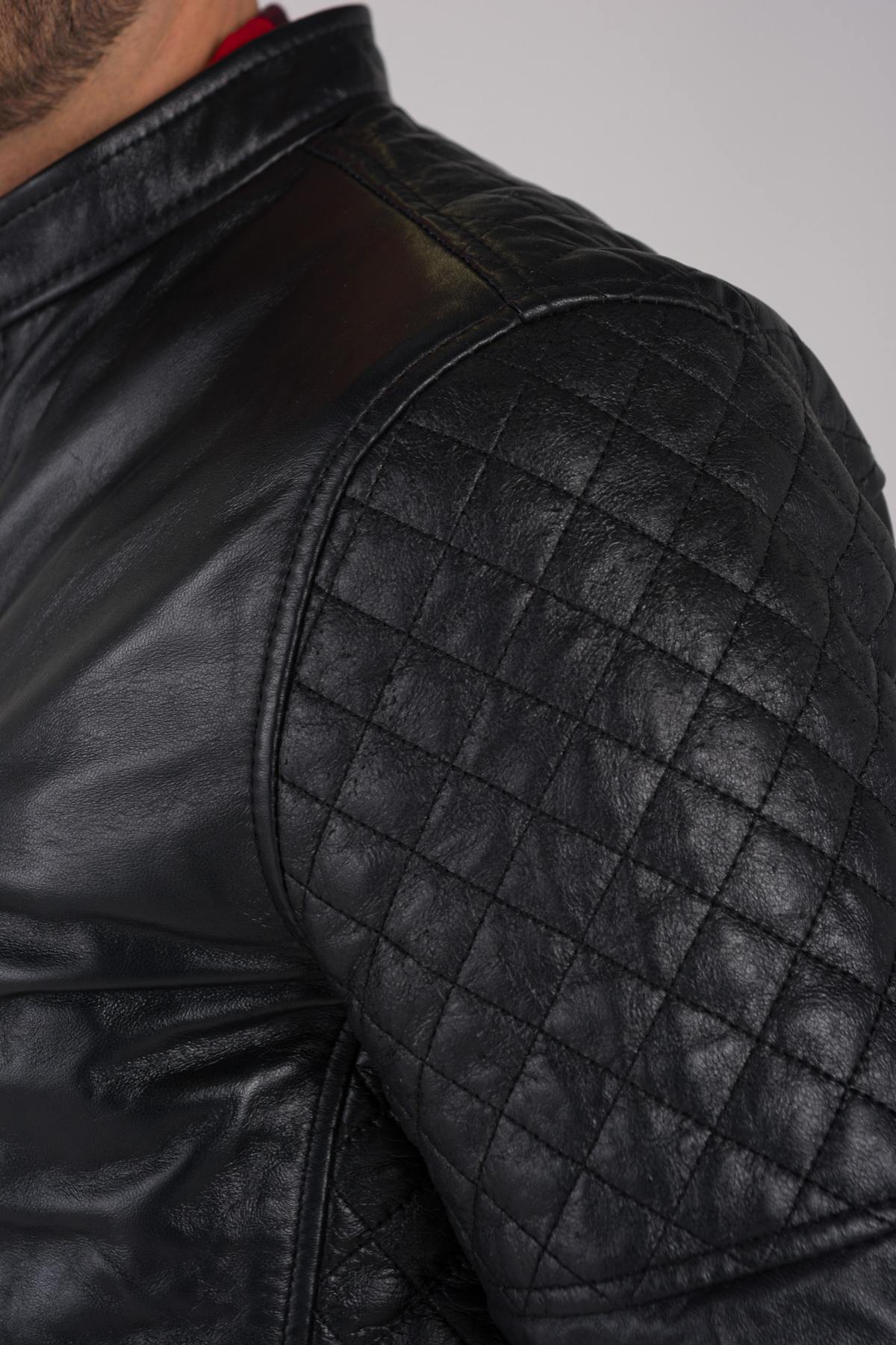 Quilted leather jacket - Image n°6