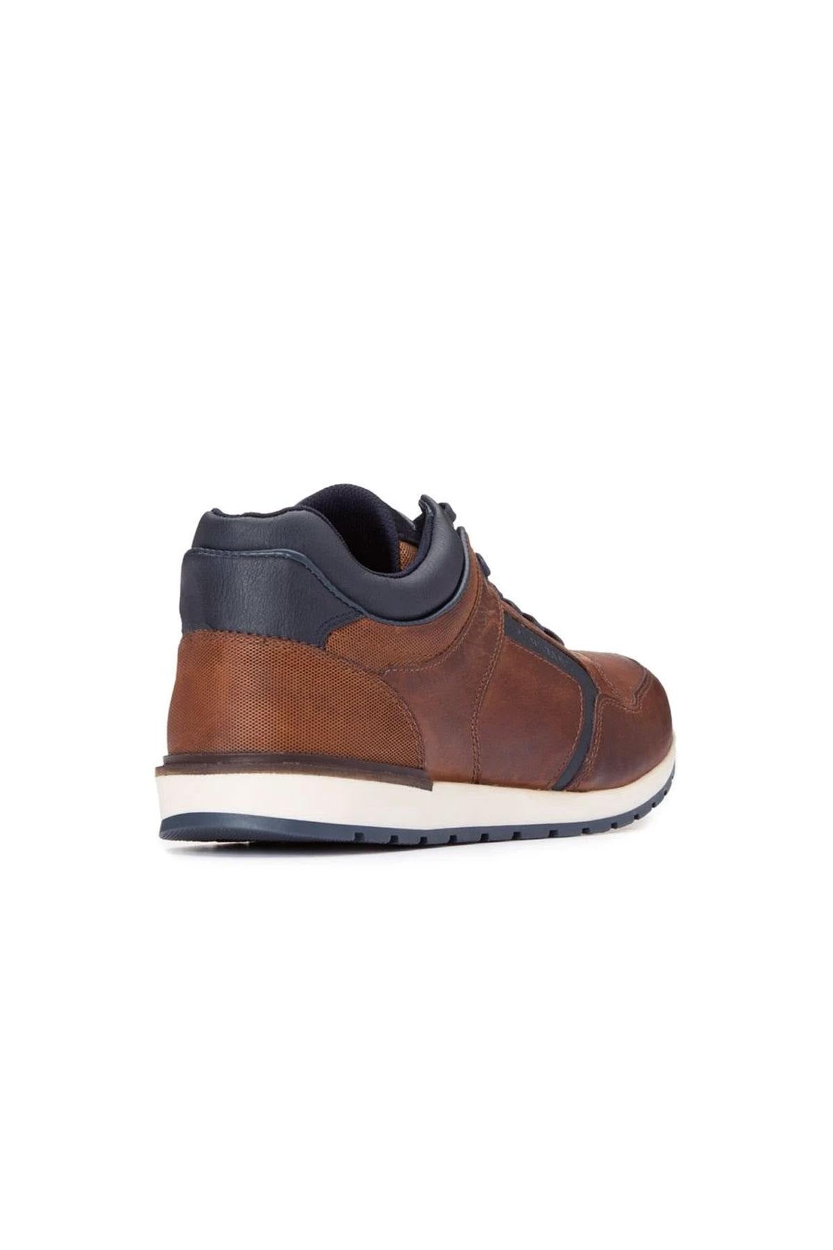 Brown leather sneakers - Image n°2