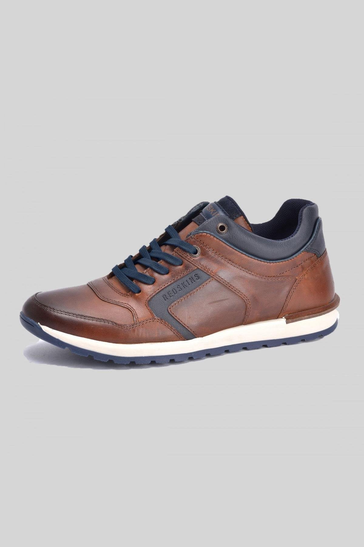 Brown leather sneakers - Image n°1