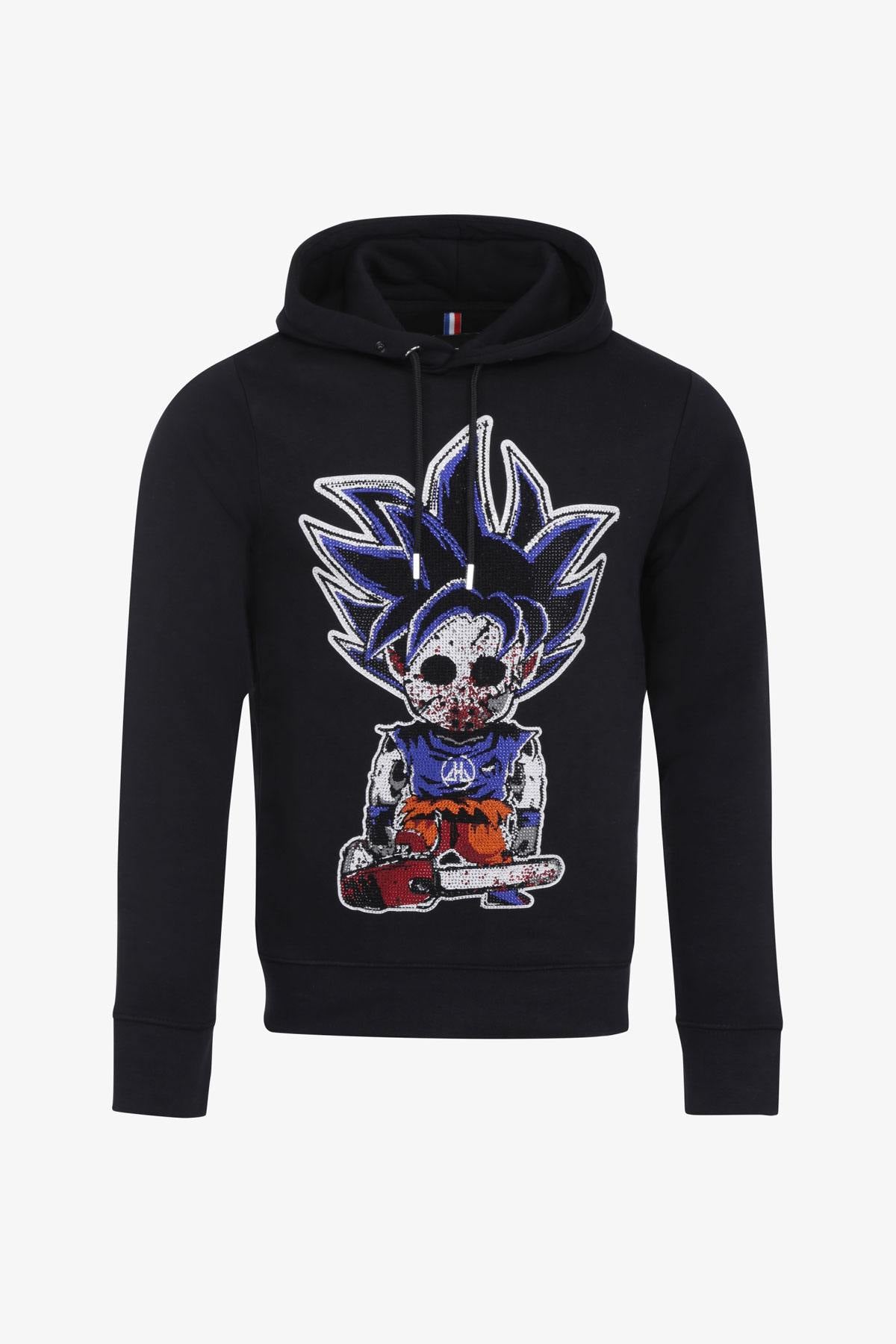 Dragon Ball Sangoku black rhinestone sweater - Image n°6