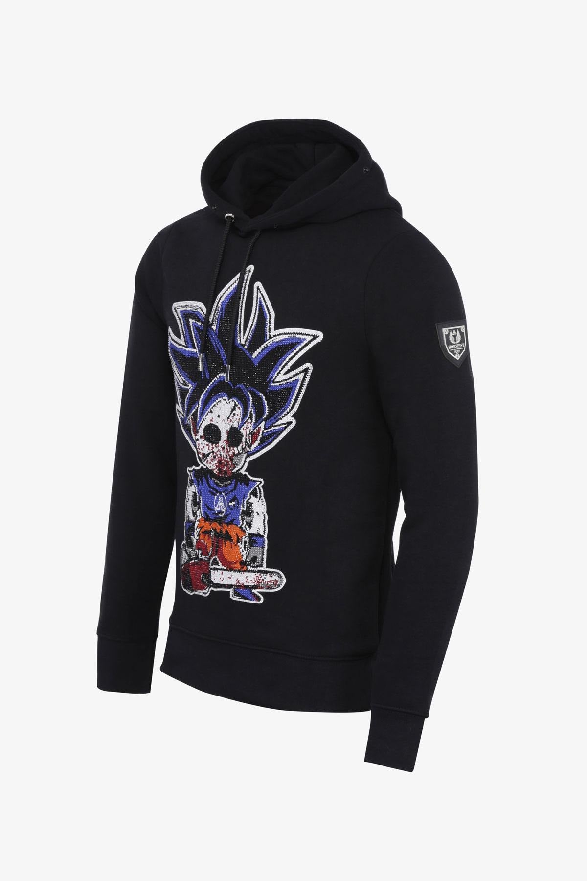 Dragon Ball Sangoku black rhinestone sweater - Image n°7