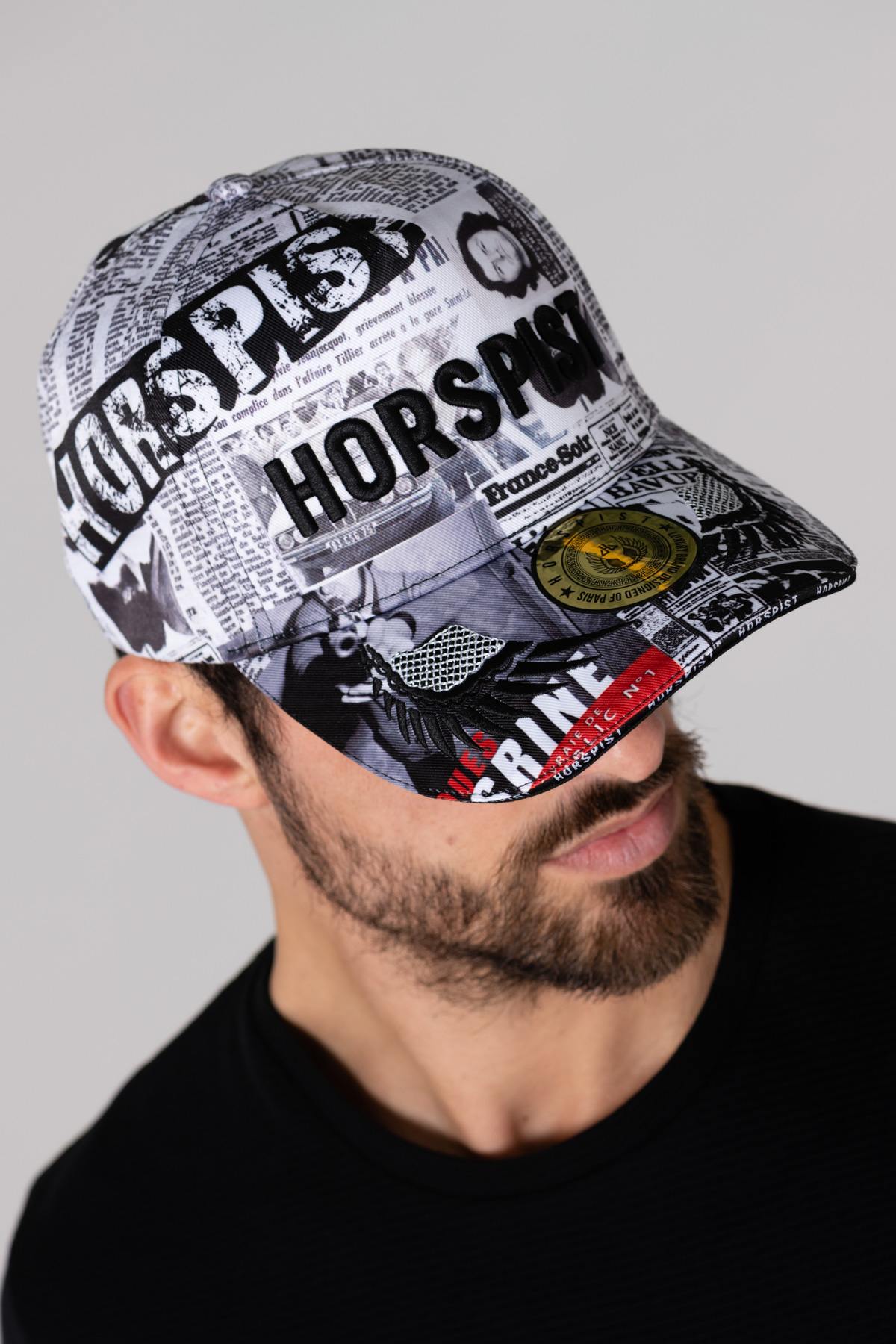 Mesrine newspaper pattern cap - Image n°1