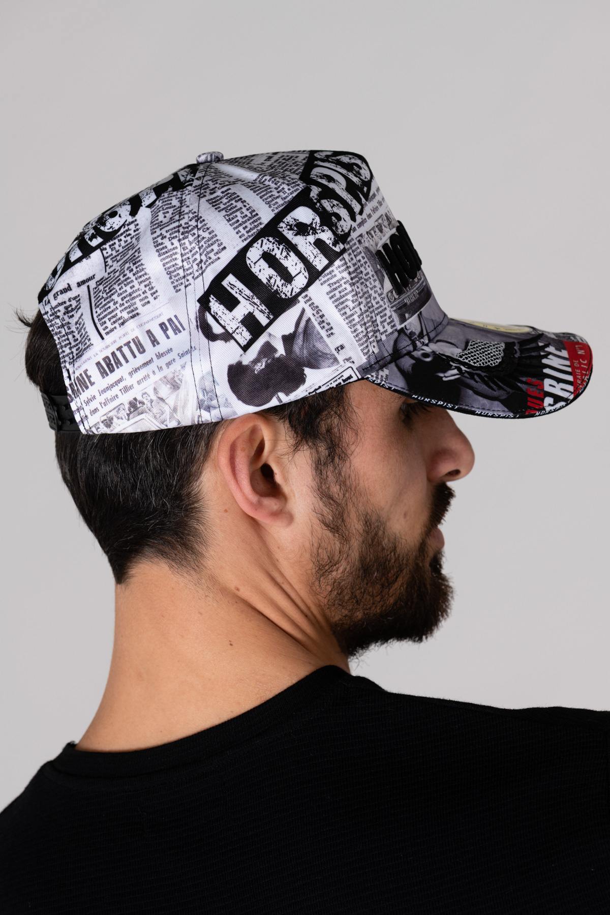 Mesrine newspaper pattern cap - Image n°2