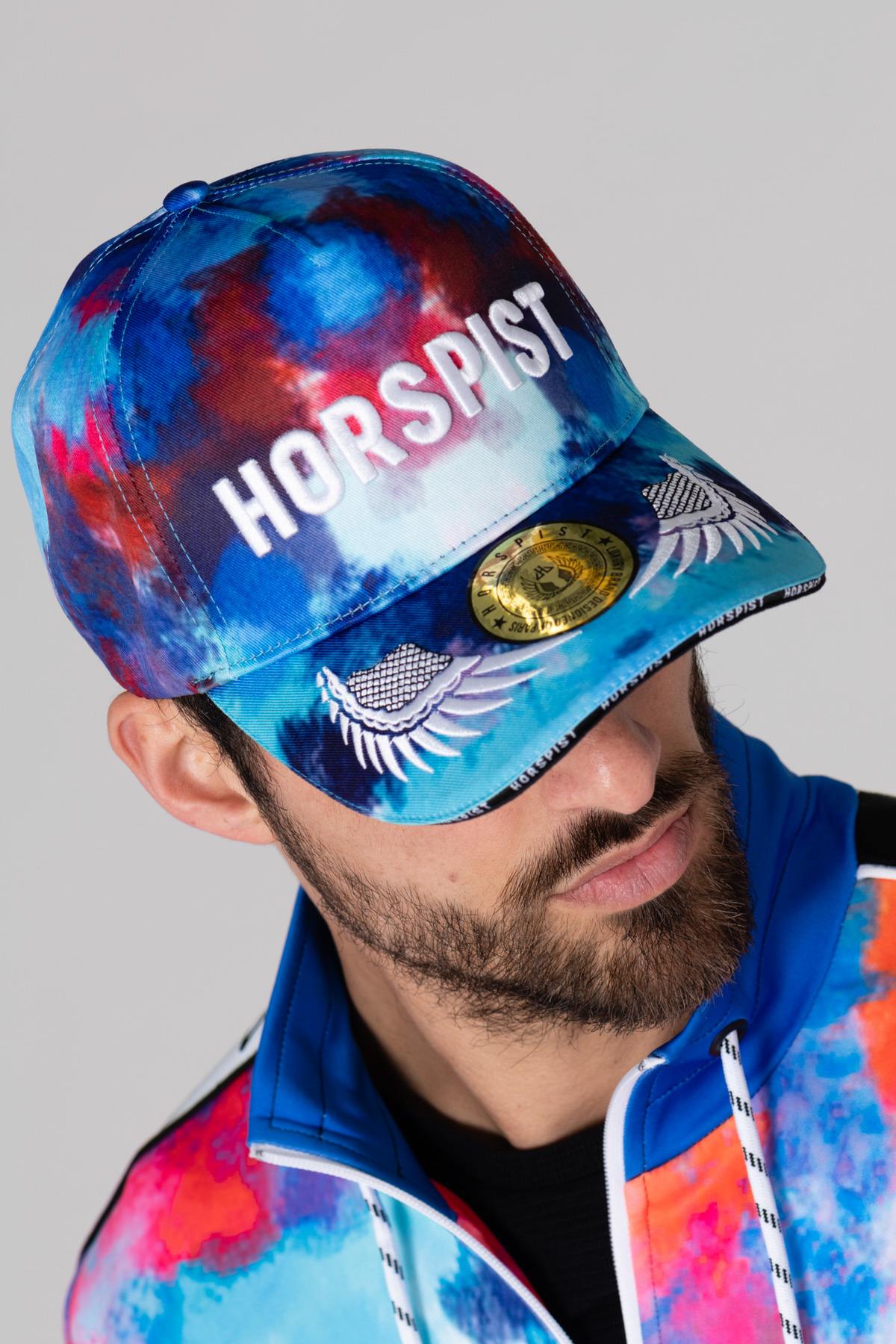 Blue and red multicolor cap - Image n°1