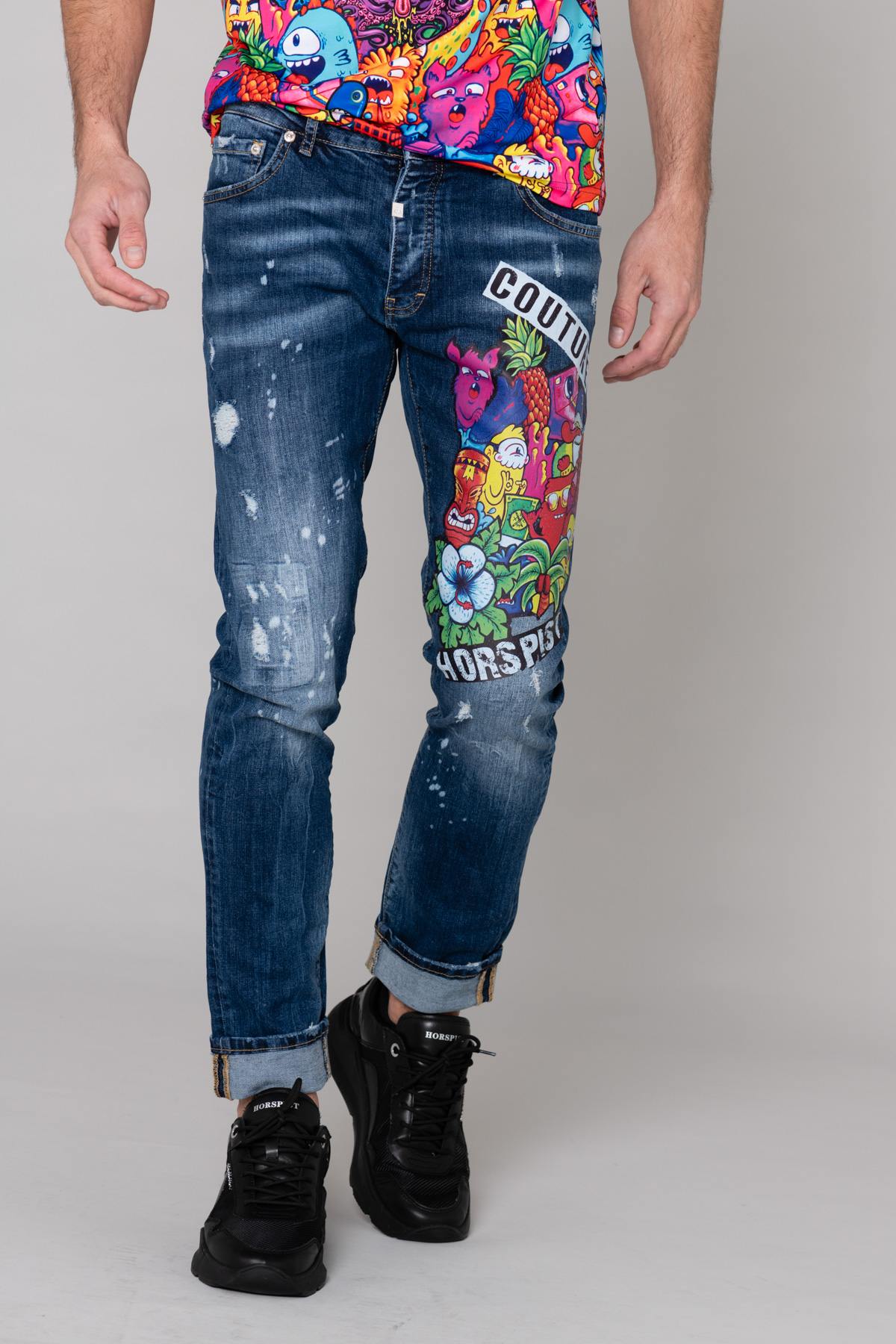 customized horspist jeans - Image n°1