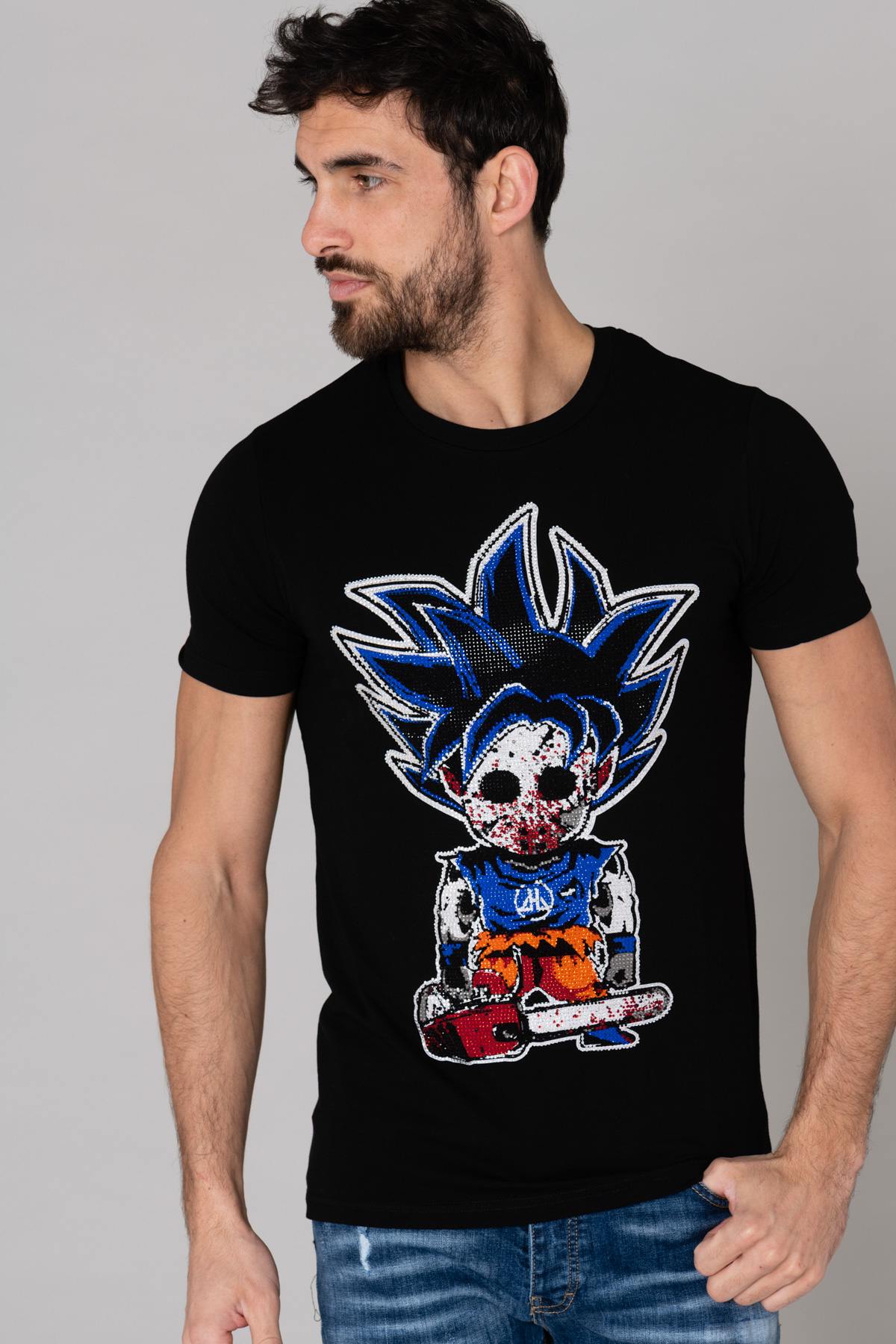 sangoku rhinestone t-shirt - Image n°1