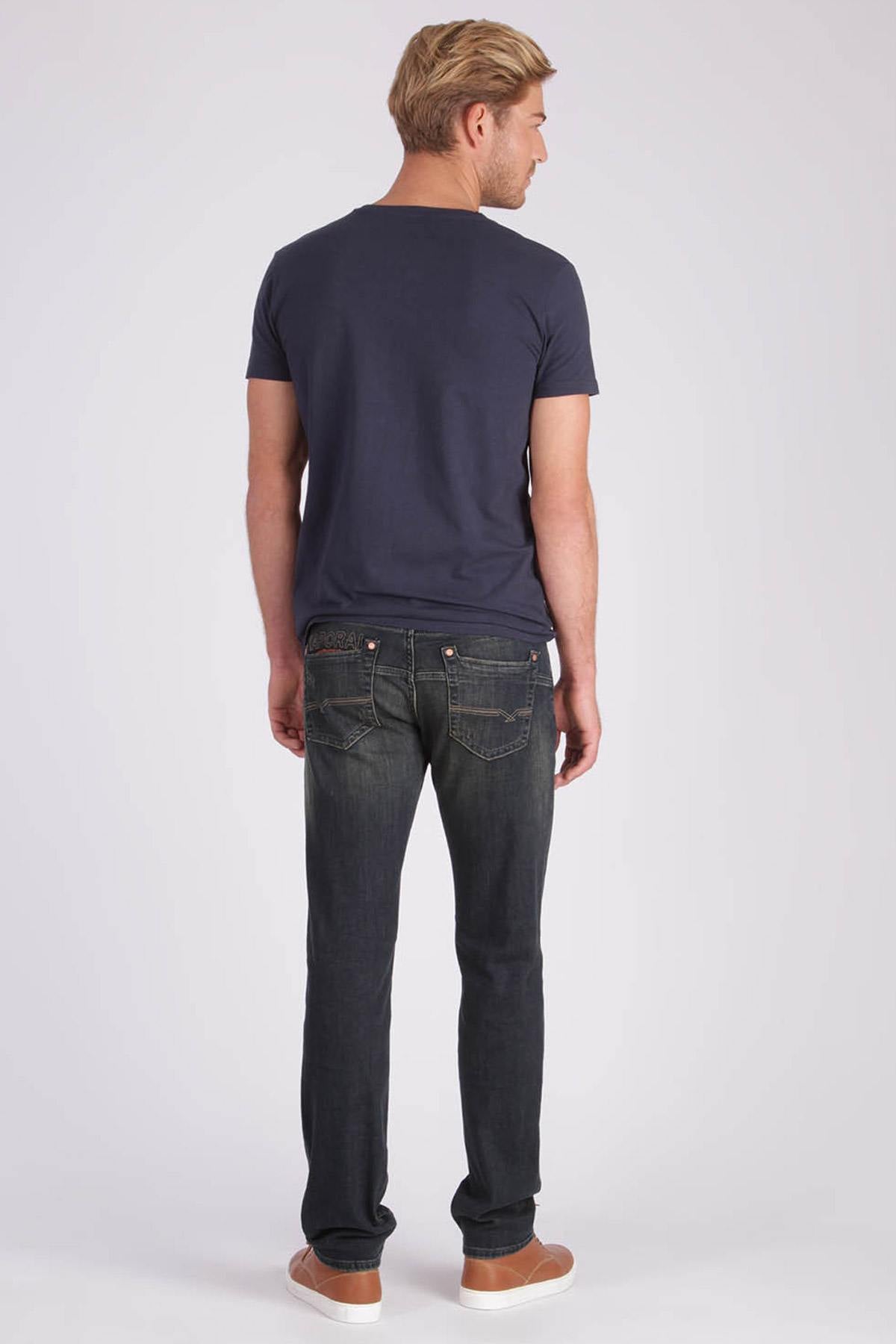 Washed straight jeans for men - Image n°5