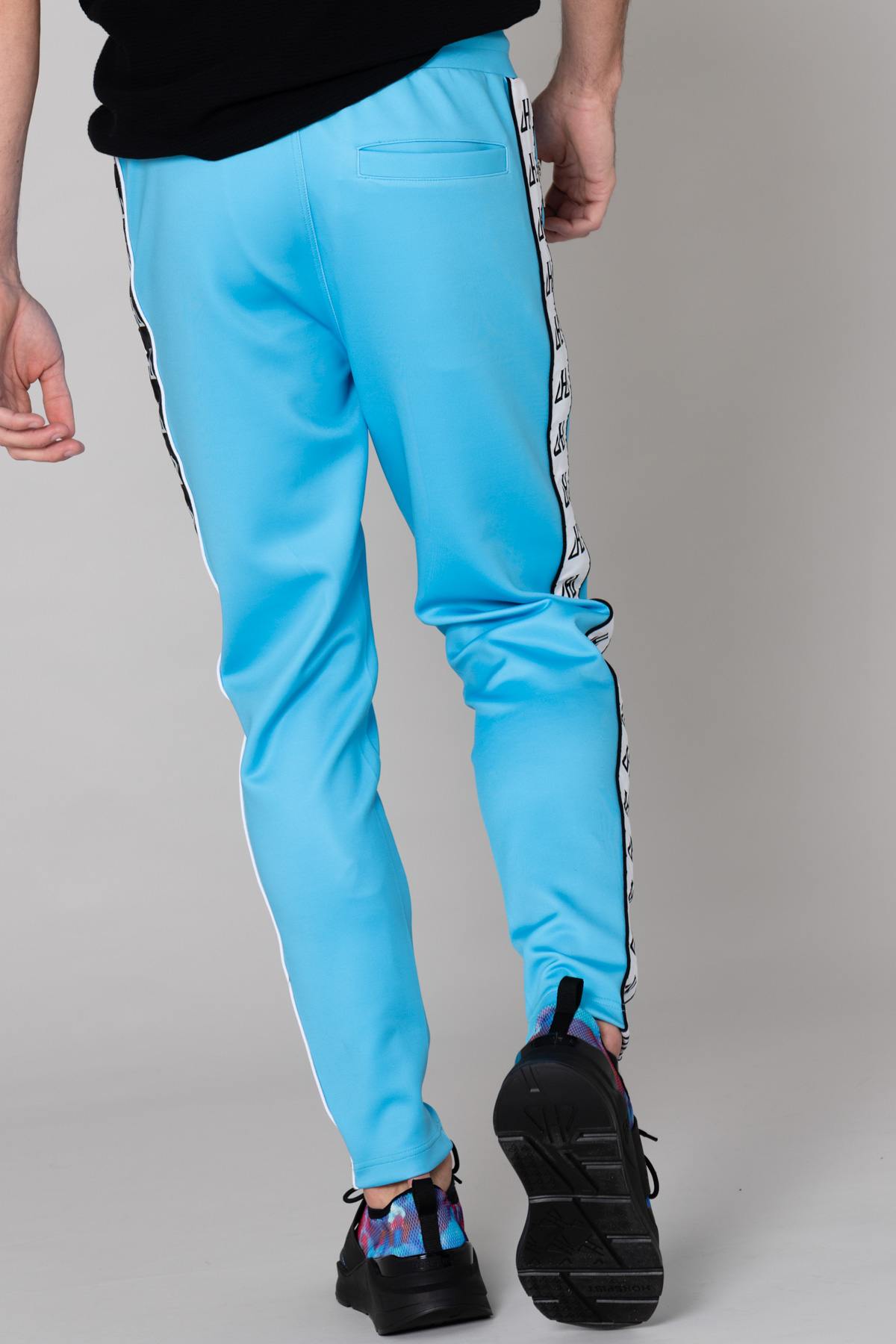 Men's turquoise blue sweatpants - Image n°6