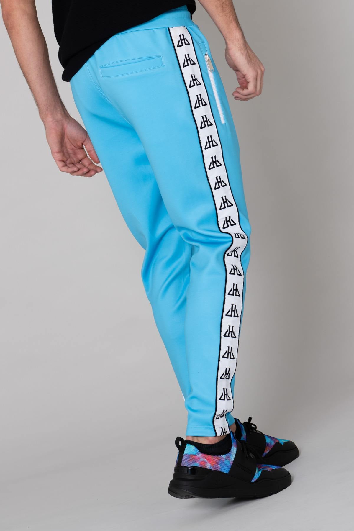 Men's turquoise blue sweatpants - Image n°2