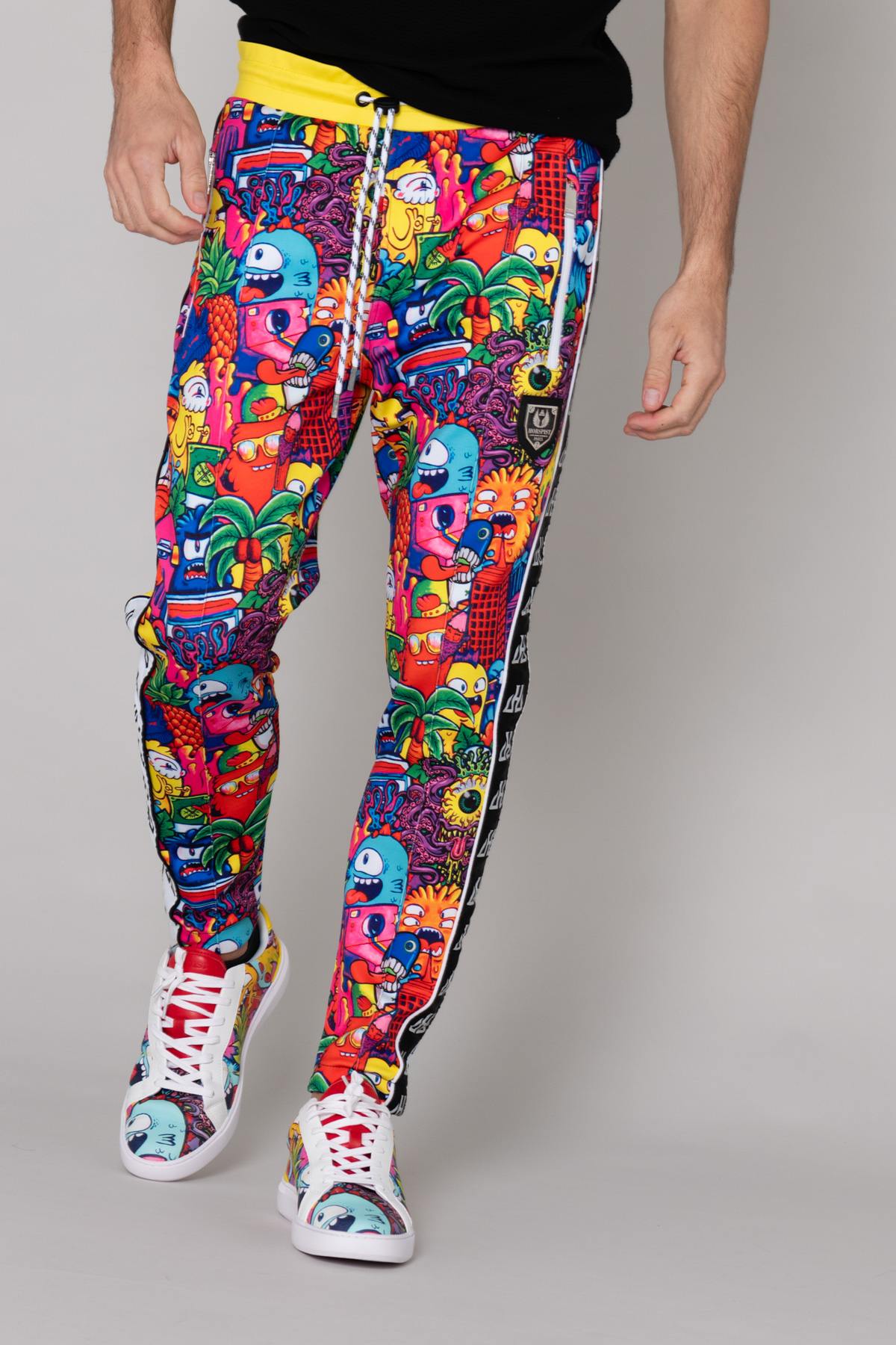 Color pop graffiti jogging pants - Image n°1