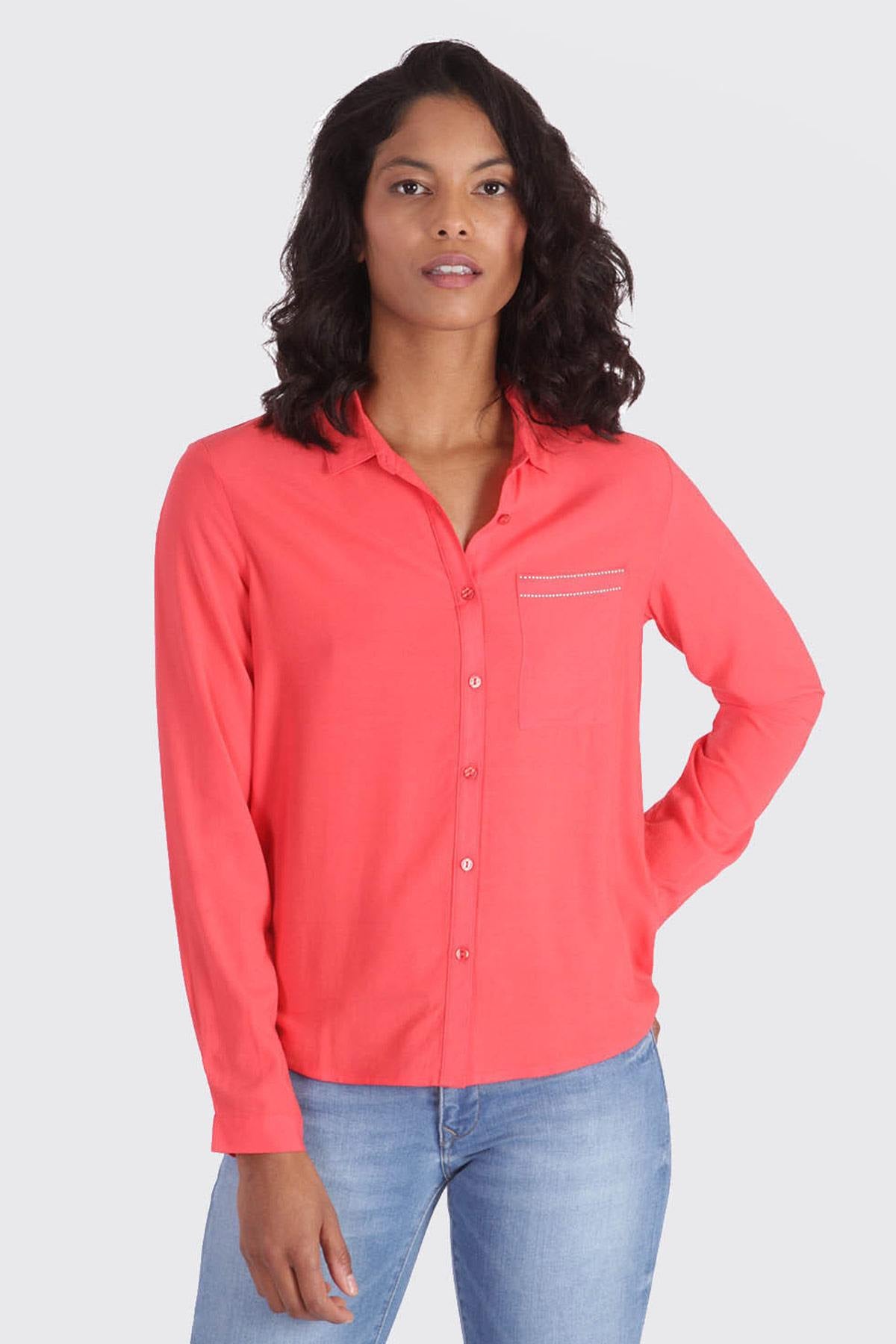 Light orange shirt for women - Image n°5