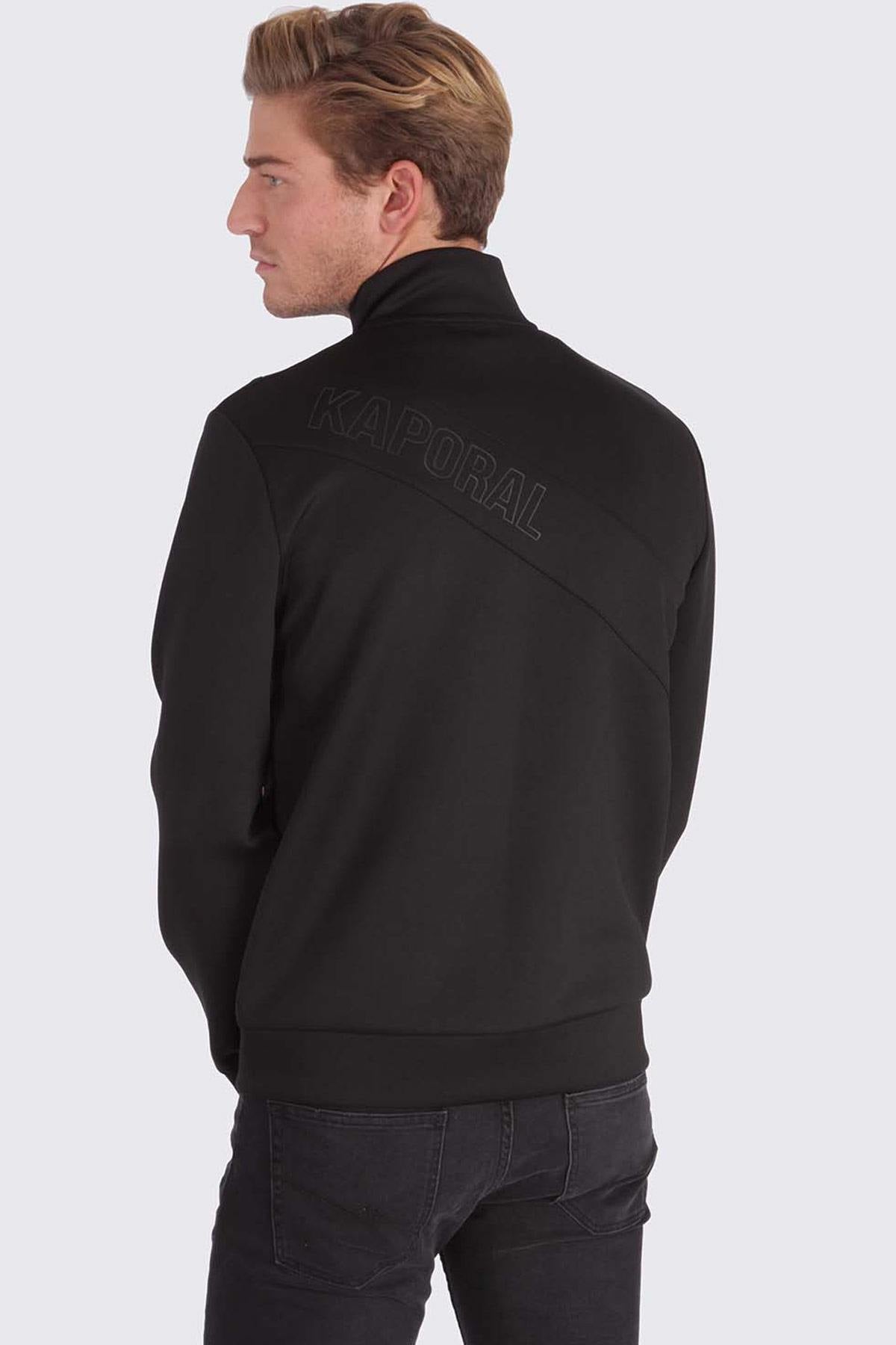 Men's black zipped sweatshirt - Image n°2