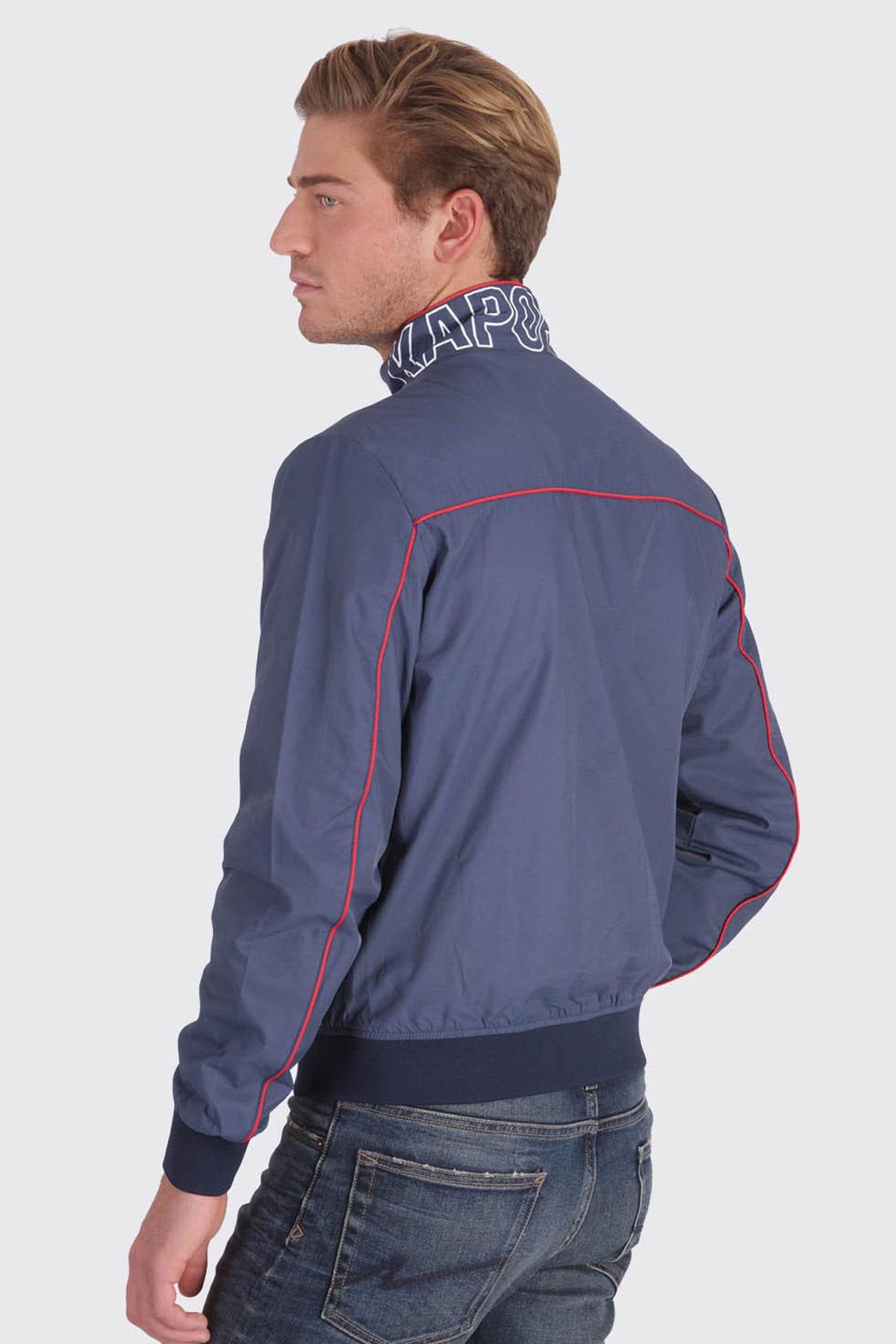 Men's navy blue sportswear jacket - Image n°3