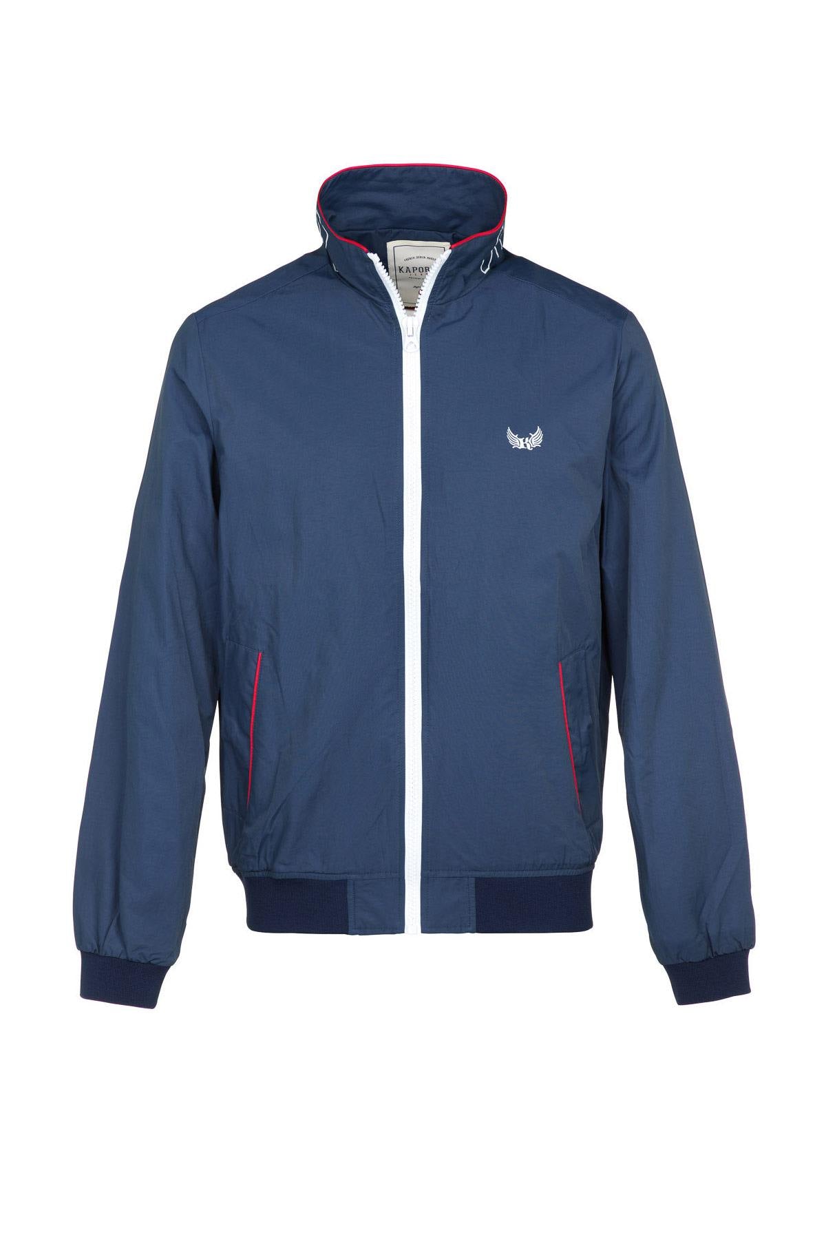 Men's navy blue sportswear jacket - Image n°5