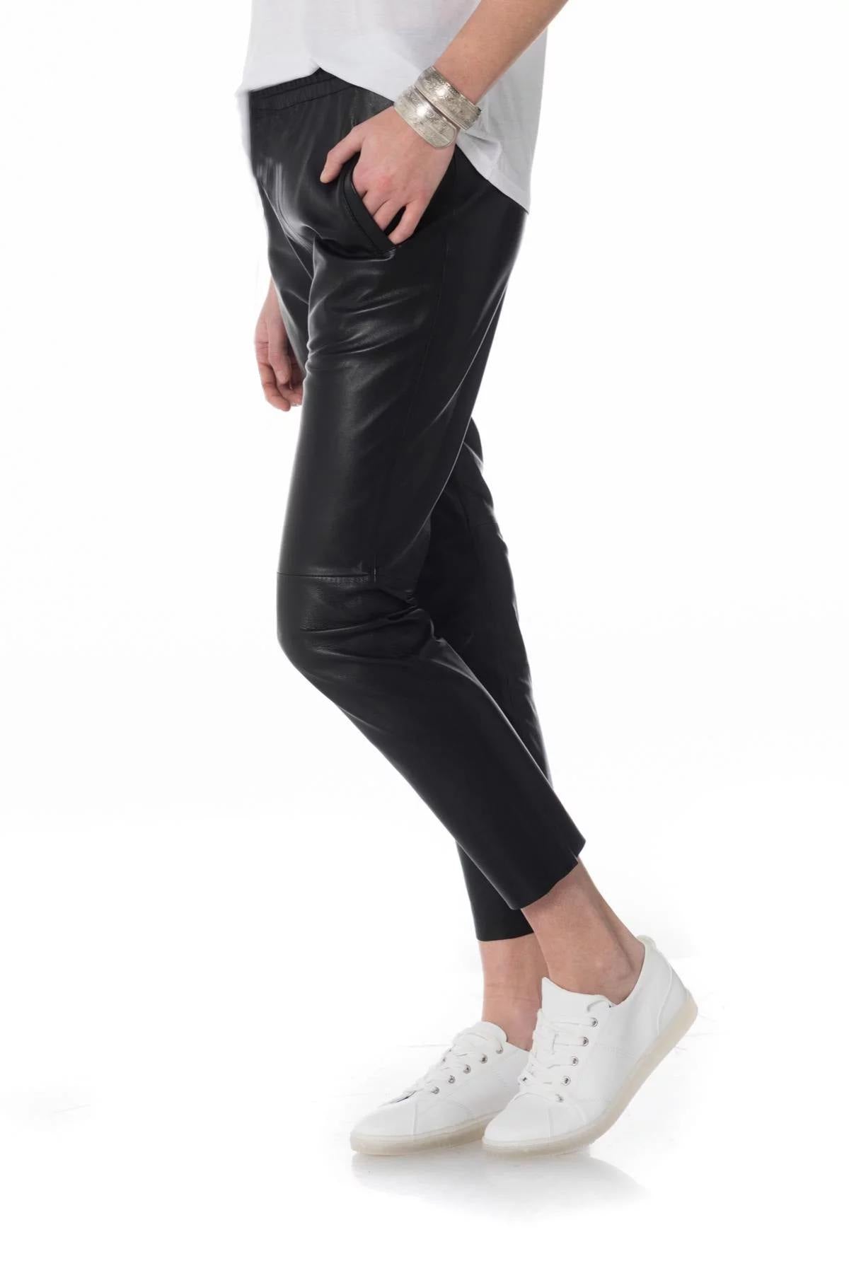 Women's sheepskin leather pants - Image n°4