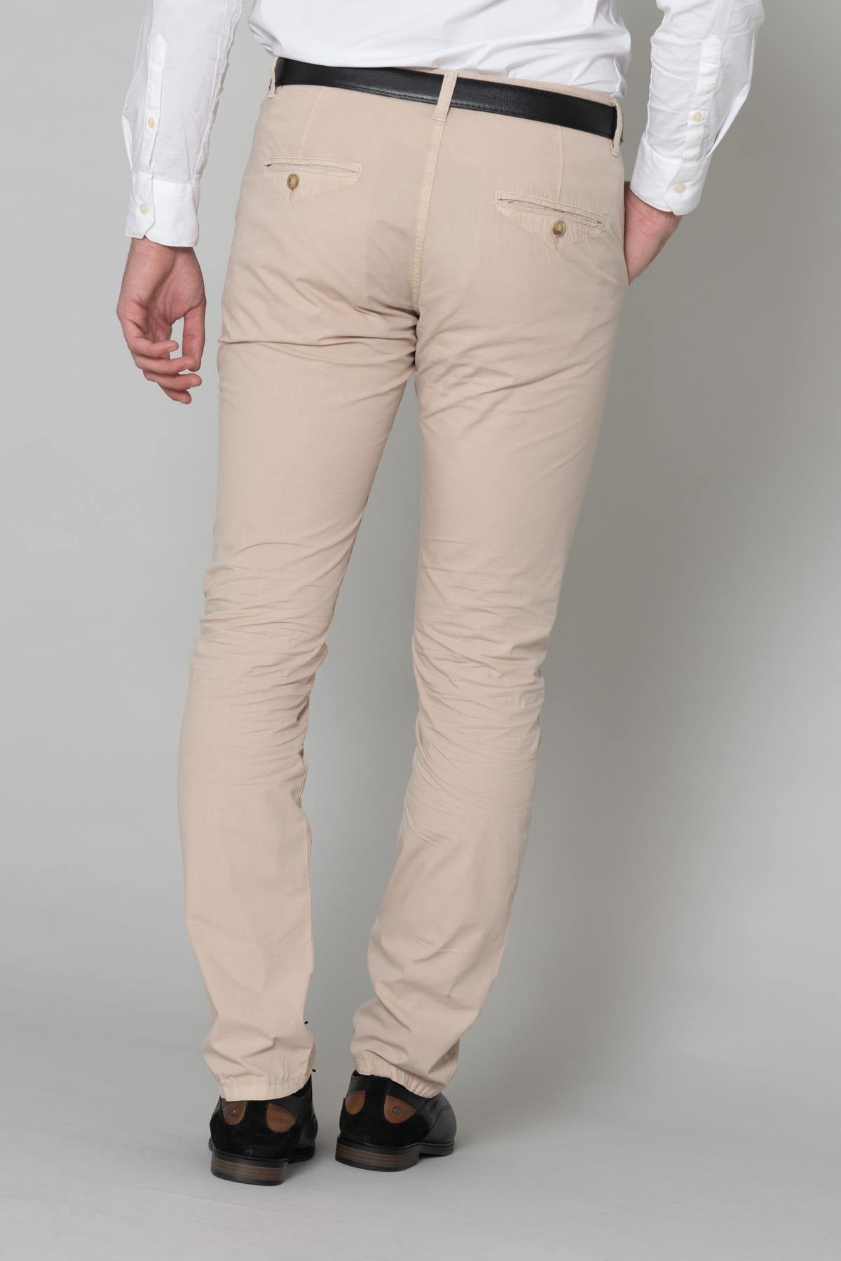 Men's ecru chino pants - Image n°4