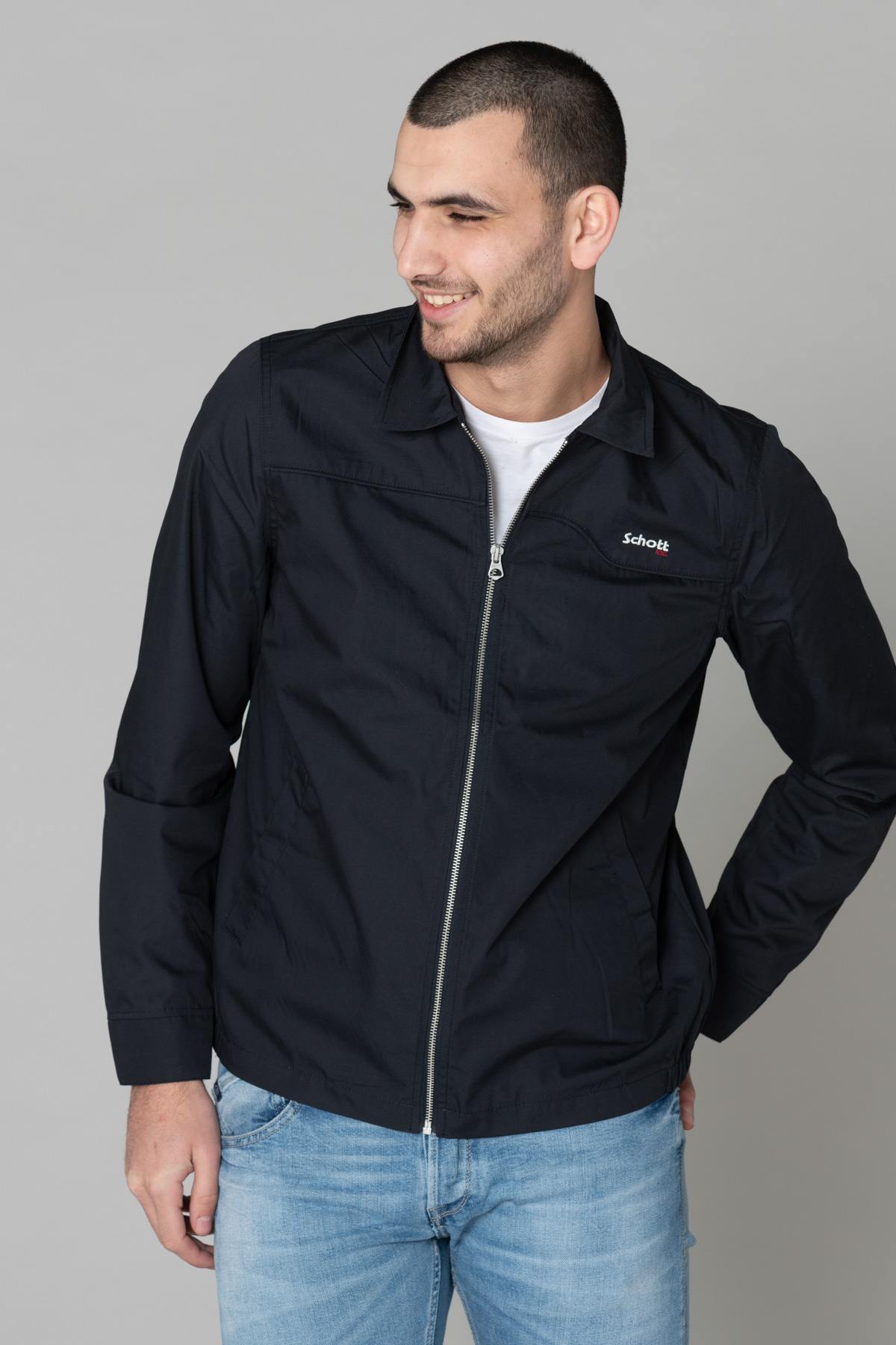 Light navy blue jacket - Image n°1