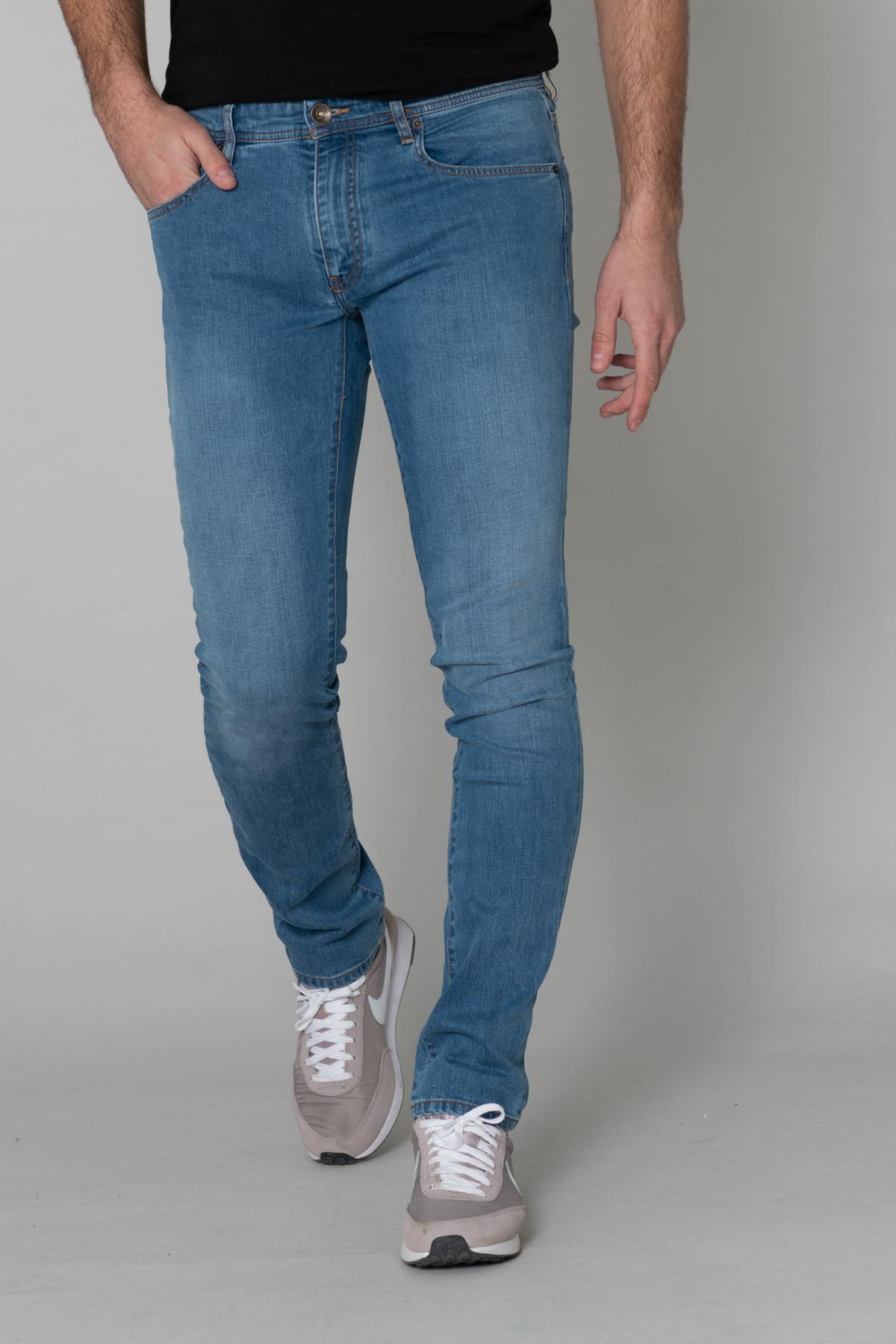 Light blue slim fit jeans - Image n°1