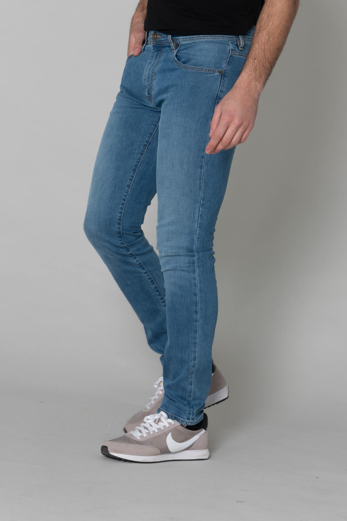 Light blue slim fit jeans - Image n°4