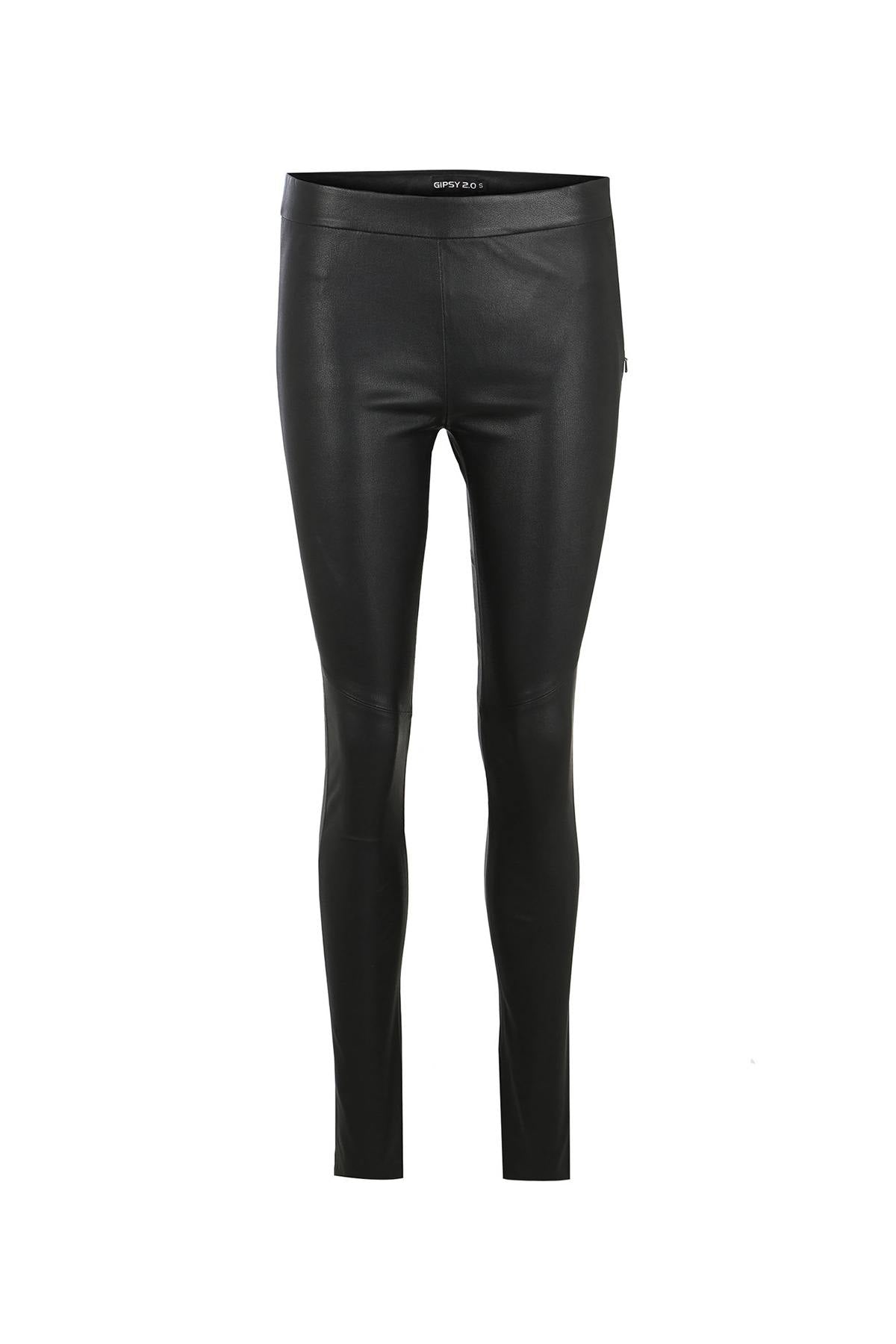 Black lambskin pants - Image n°5