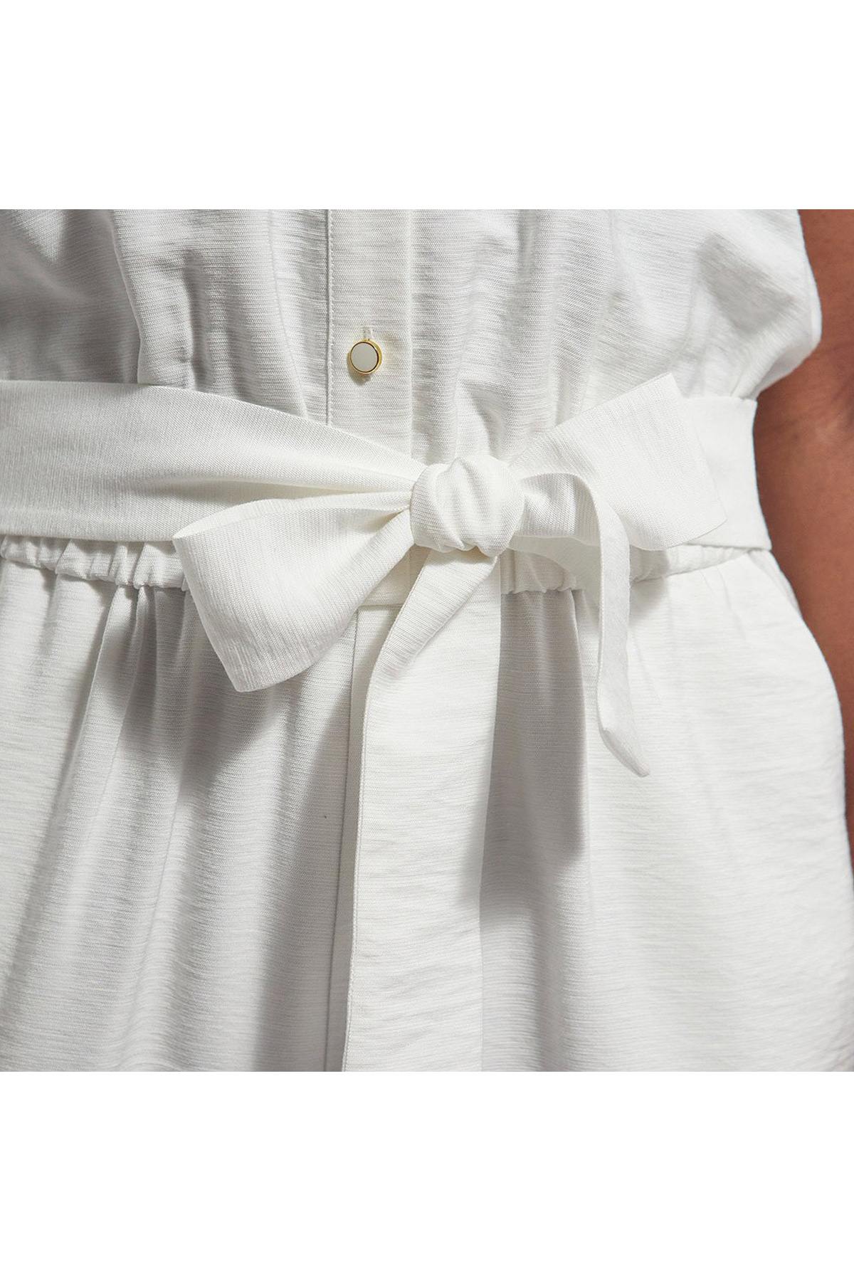 Women's white jumpsuit - Image n°6