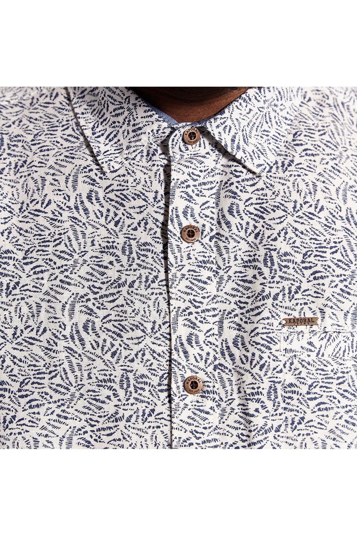 White printed short-sleeved shirt - Image n°4