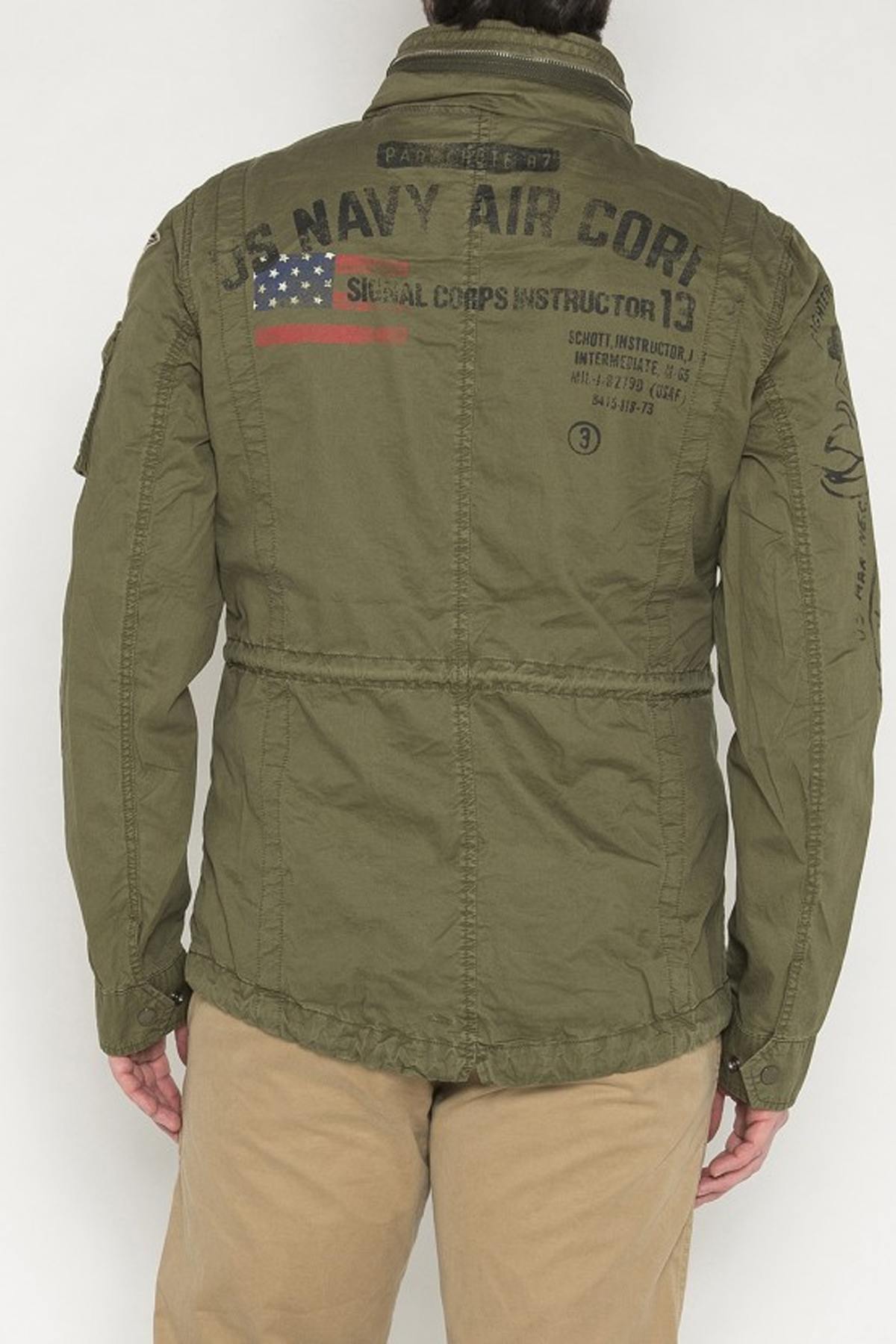 Badged khaki combat jacket - Image n°5