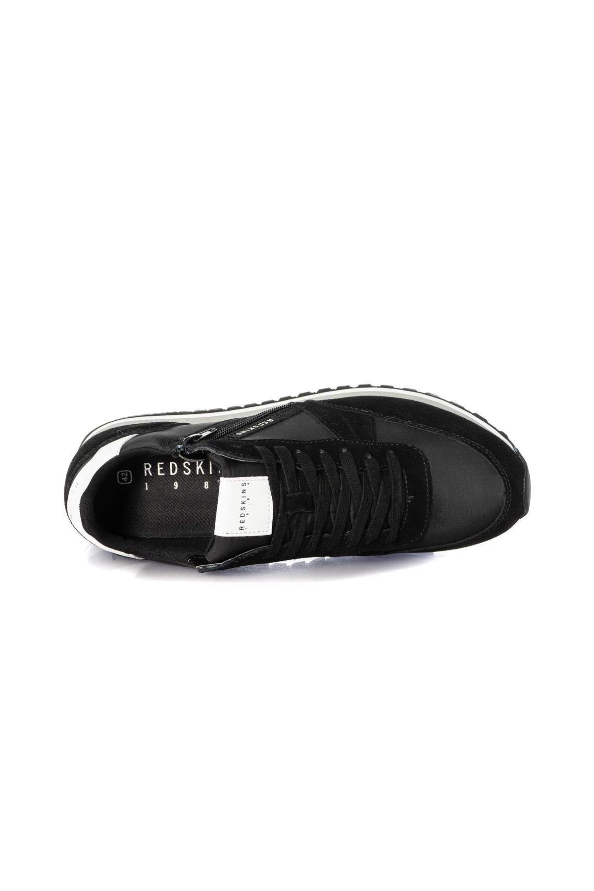 Black sneakers with white sole - Image n°3