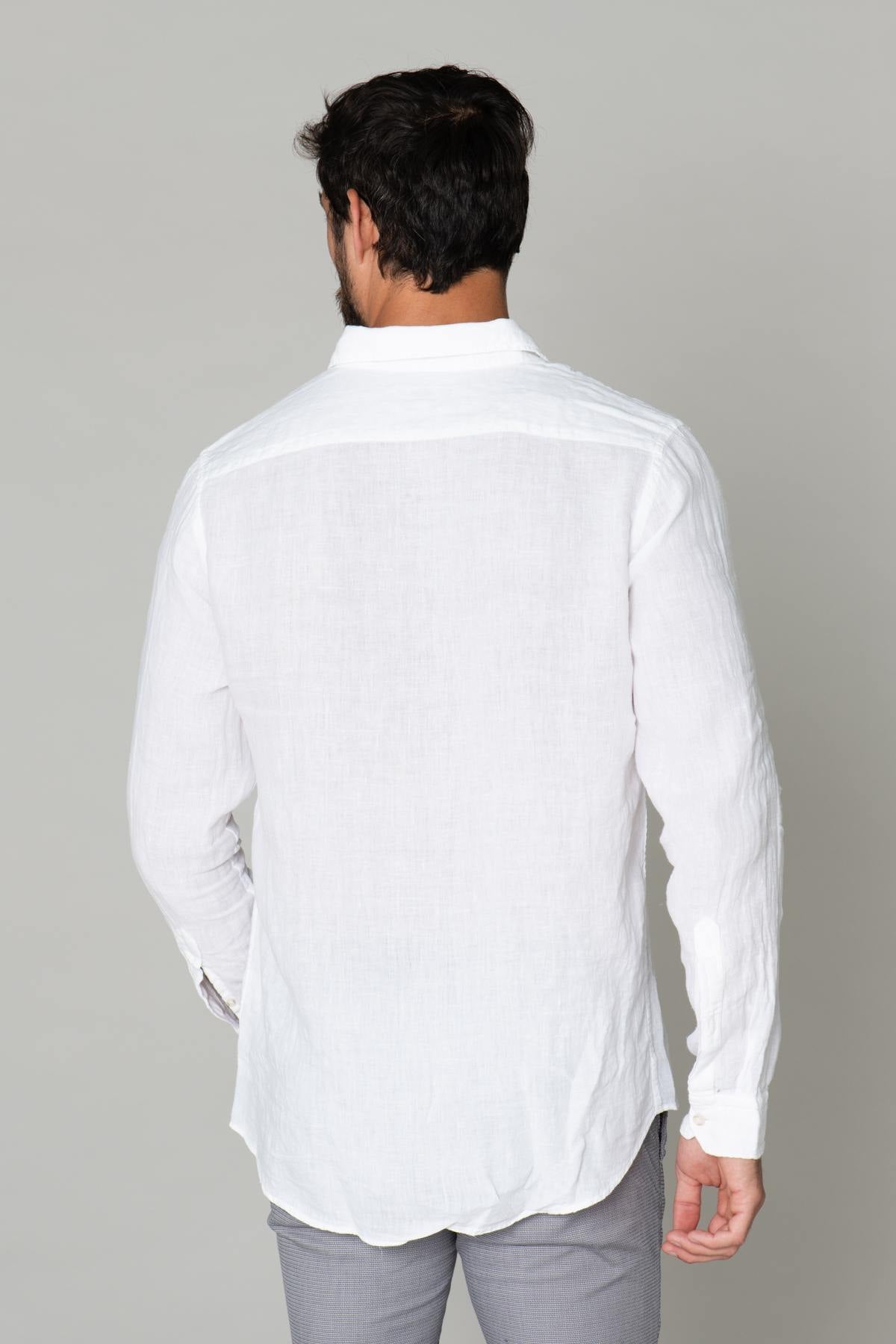 Light white linen shirt - Image n°4