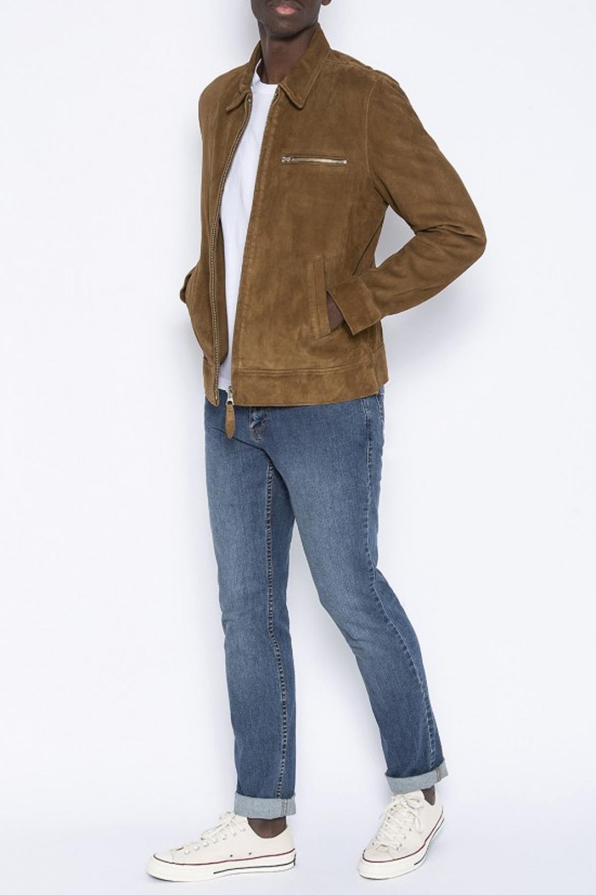 Trucker goatskin leather jacket - Image n°2