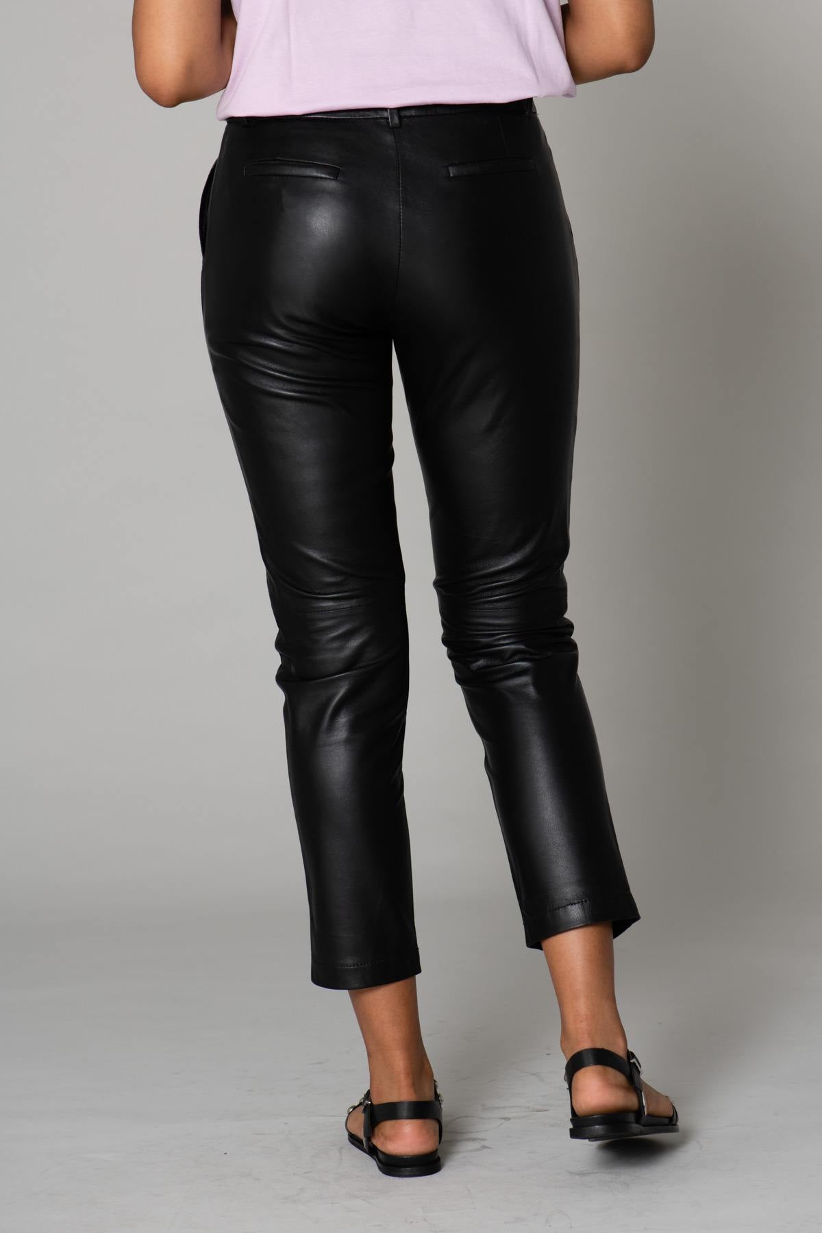 Women's sheepskin leather pants - Image n°3