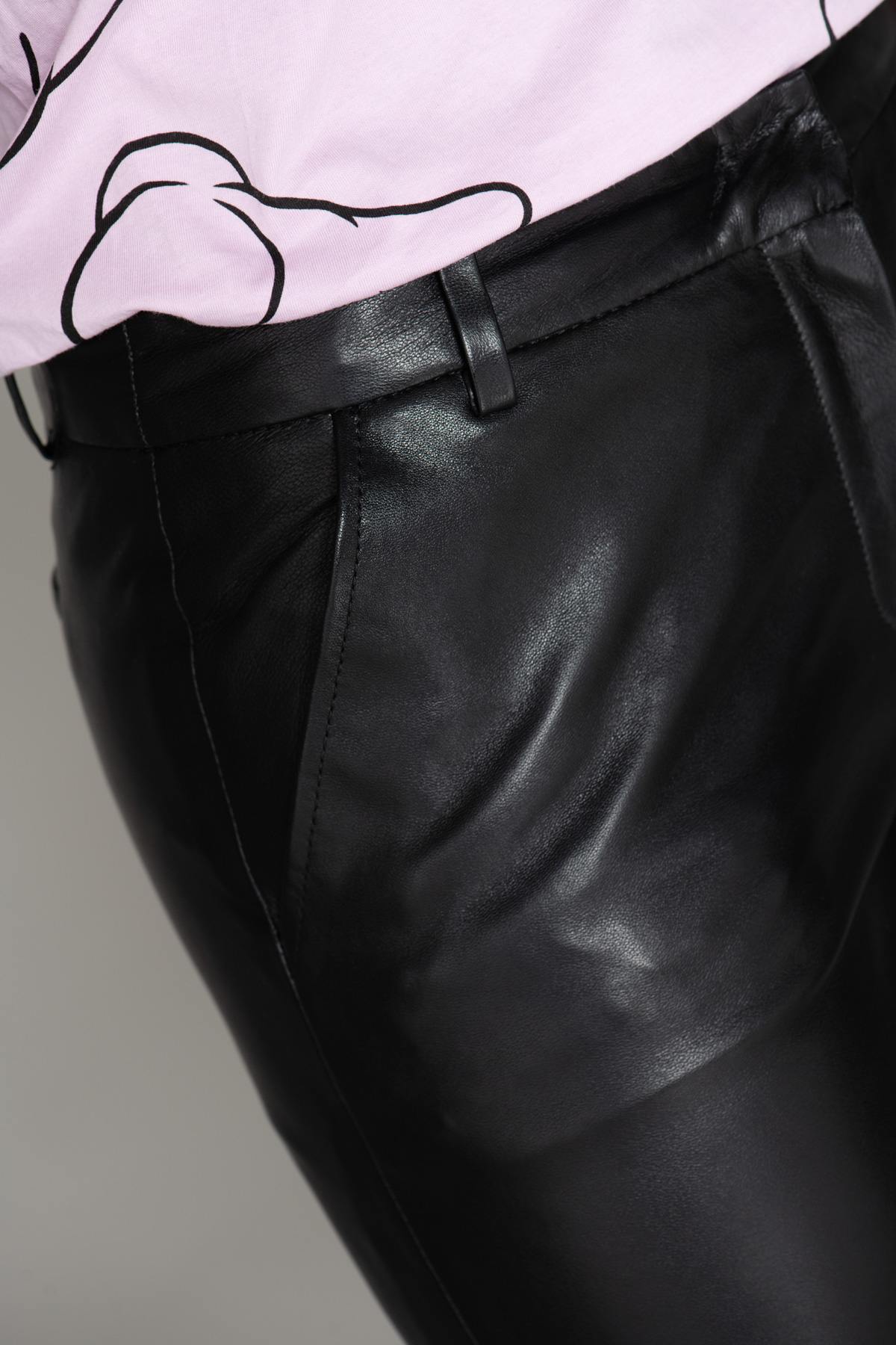 Women's sheepskin leather pants - Image n°6