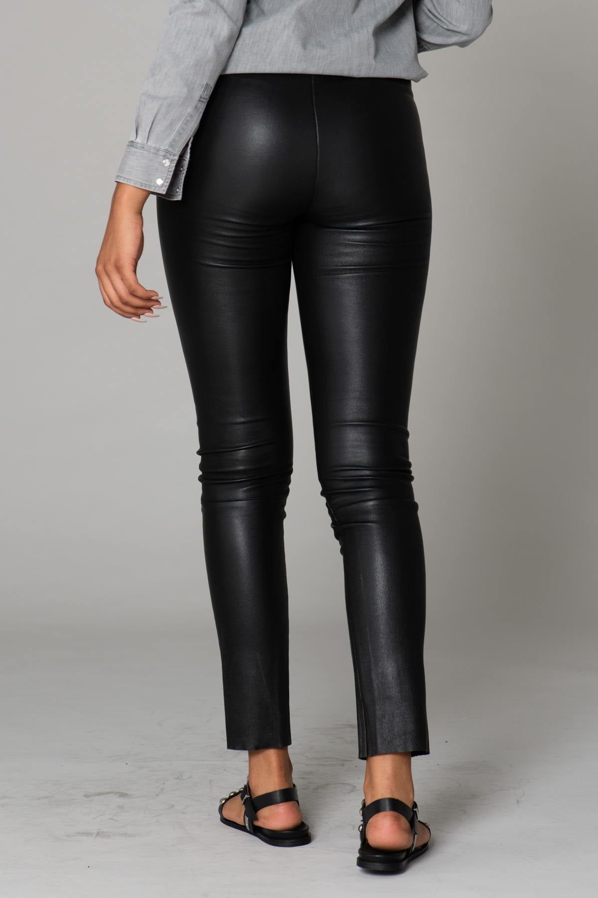 Black leather pants - Image n°2