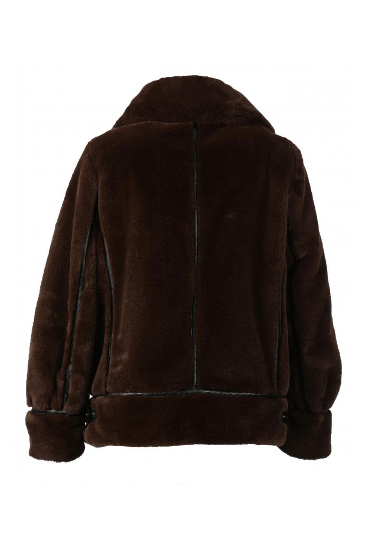 Faux Fur Bomber Jacket - Image n°3