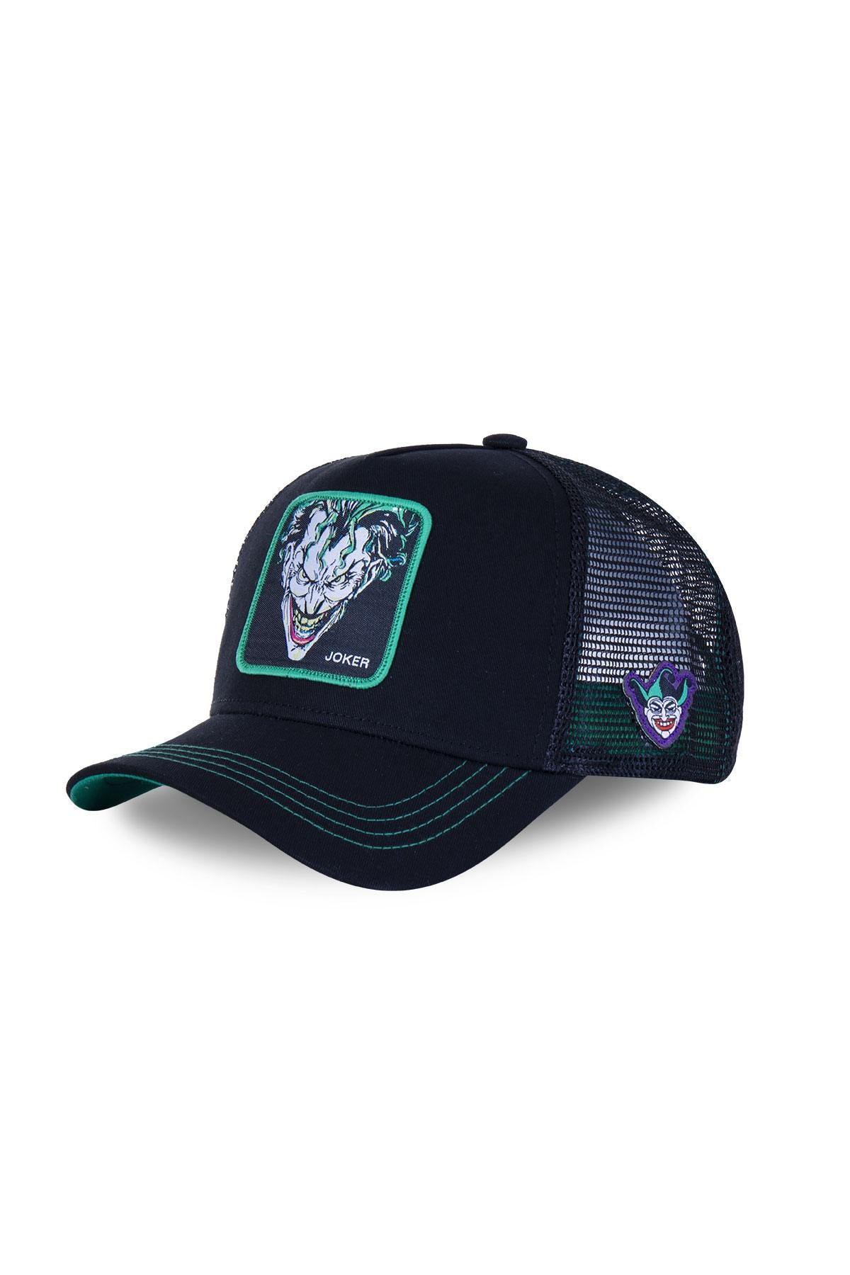 Black and green Joker cap - Image n°1