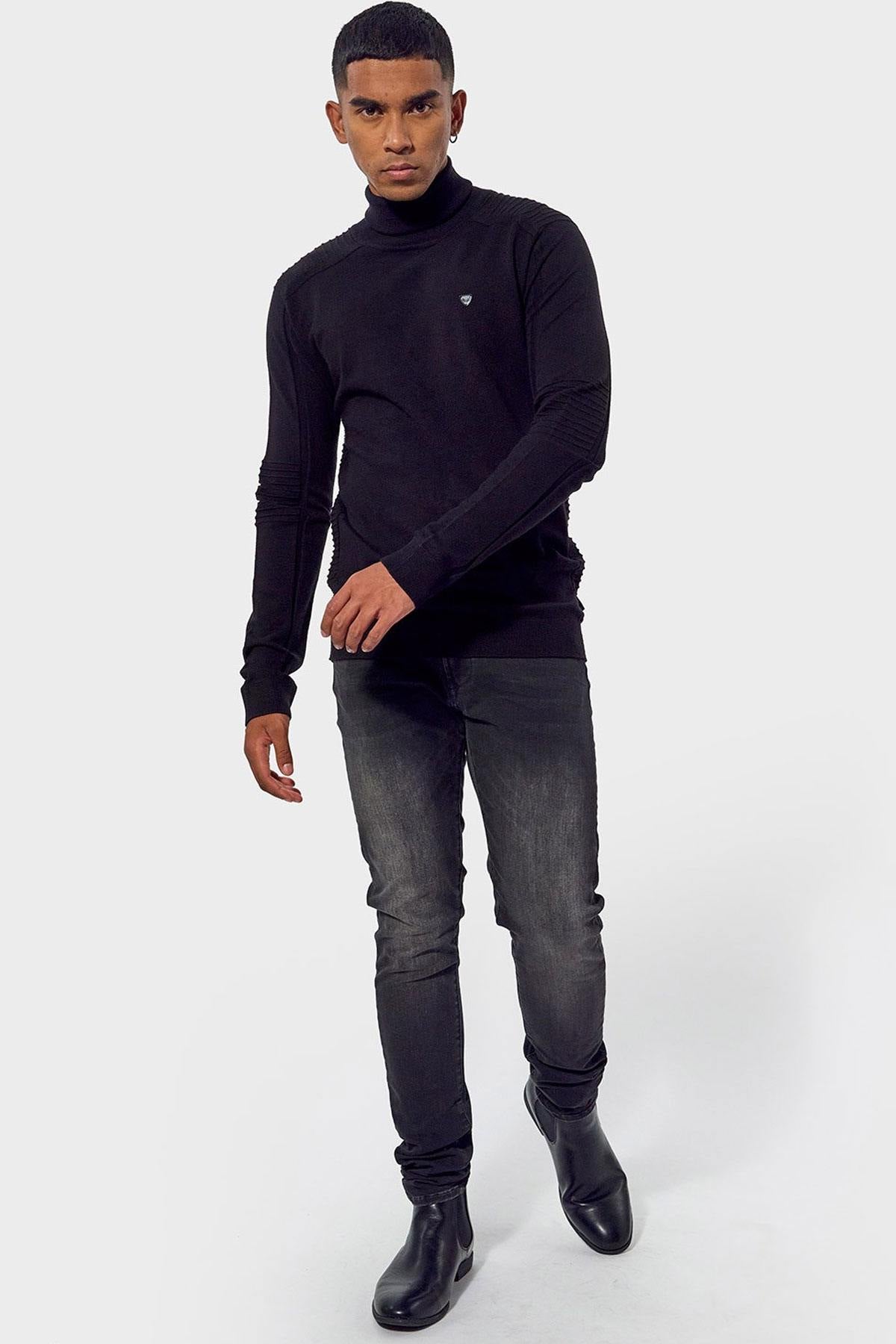 Black turtleneck sweater - Image n°2