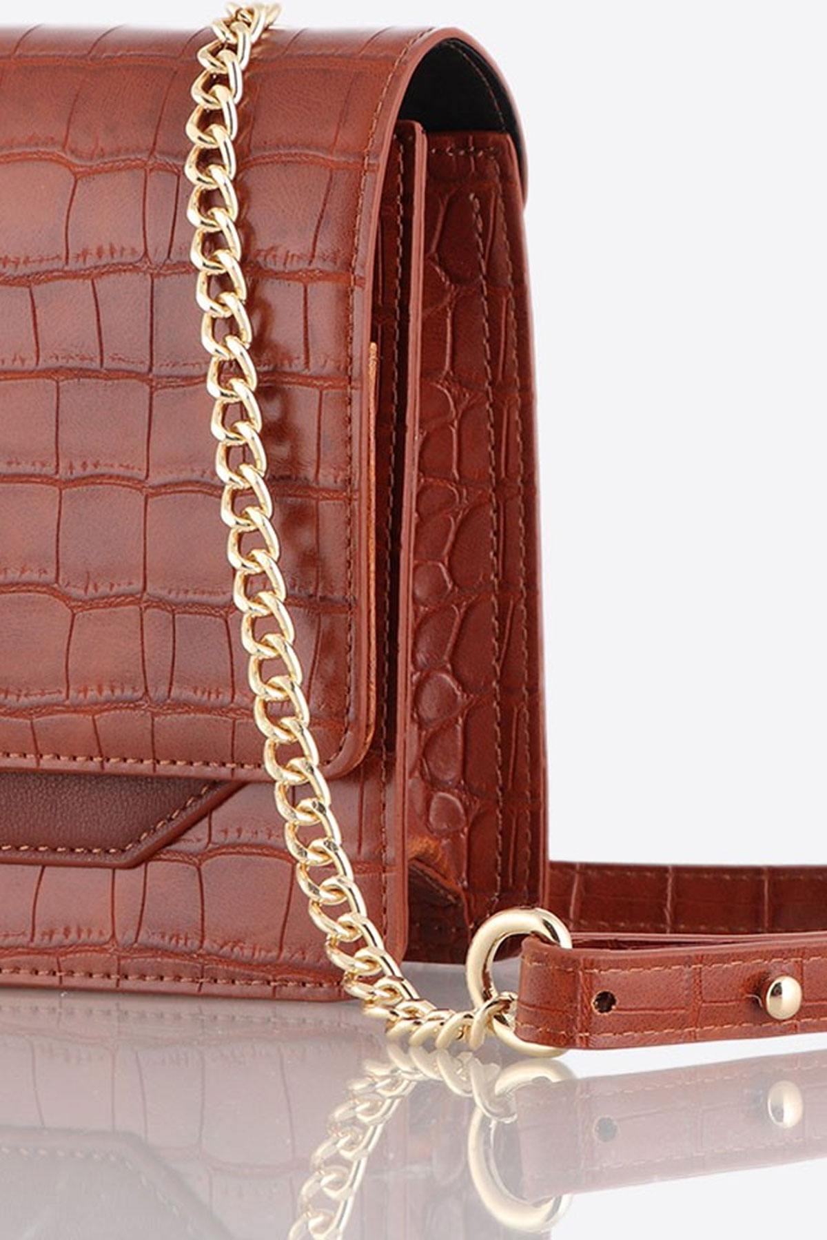 Camel chain shoulder bag - Image n°2