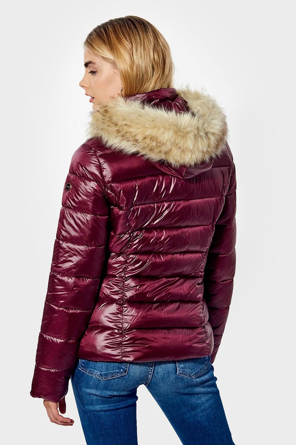 Warm purple down jacket - Image n°3